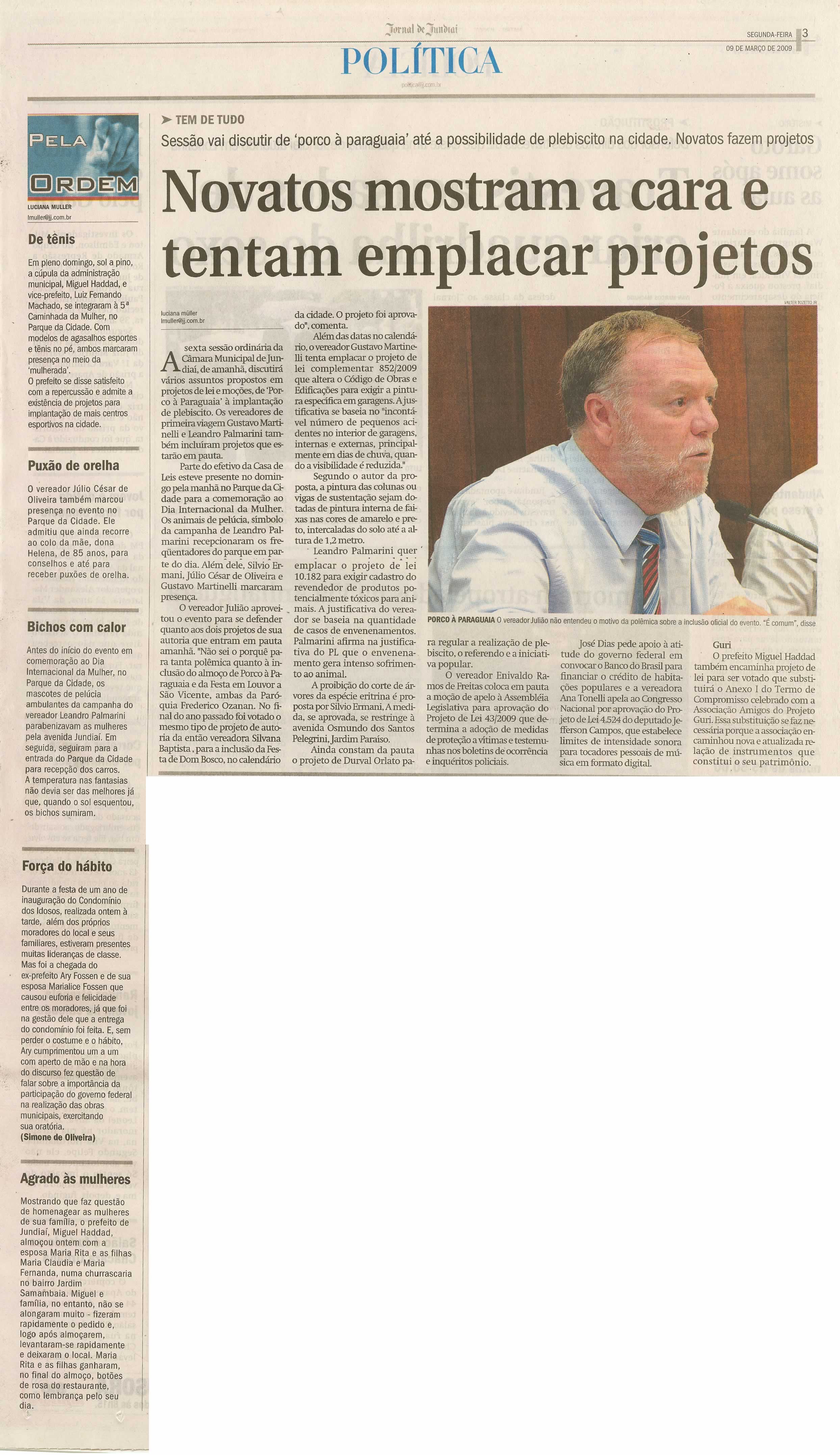 Jornal de Jundiaí - 09/03/2009