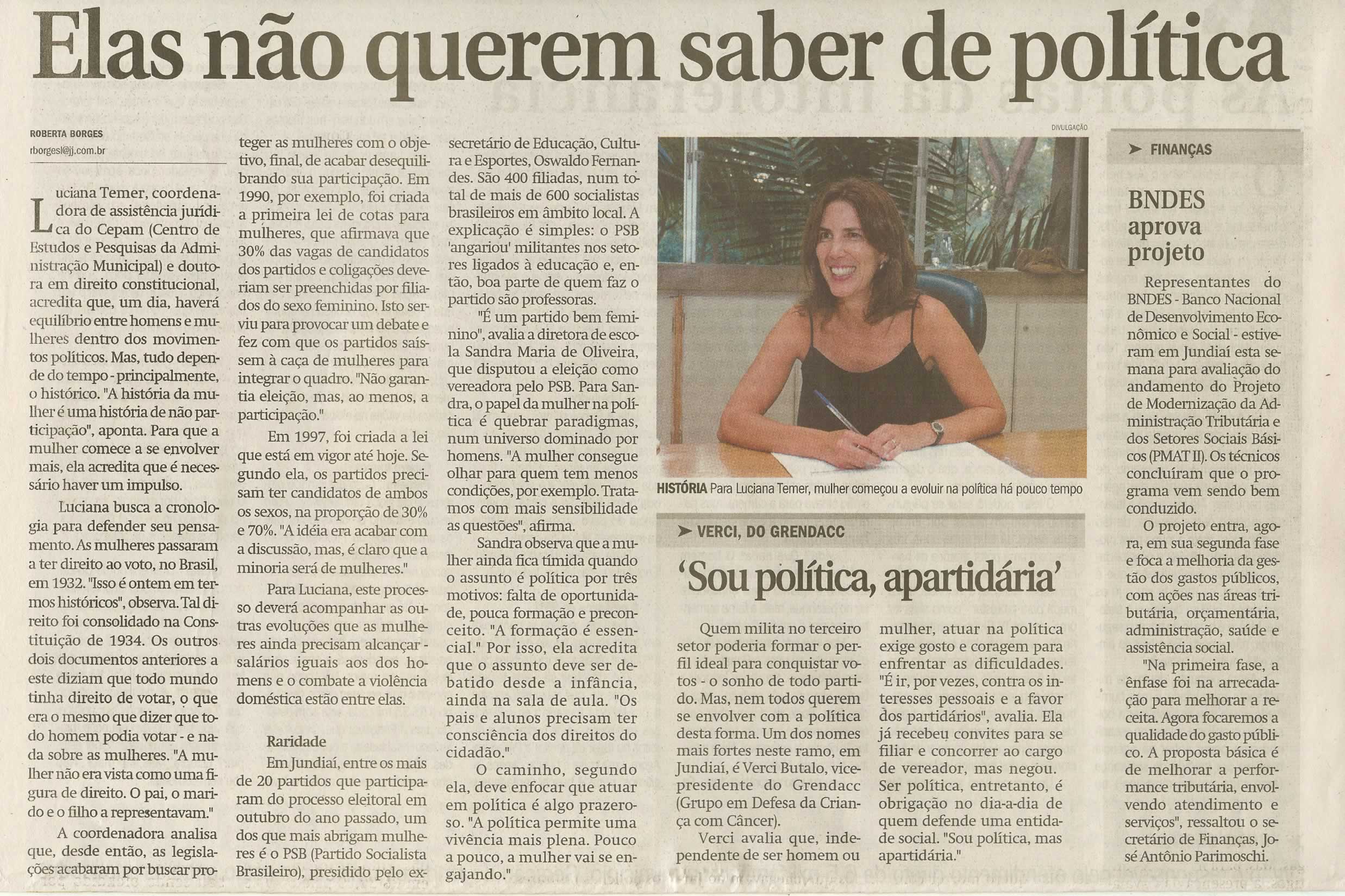 Jornal de Jundiaí - 08/03/2009