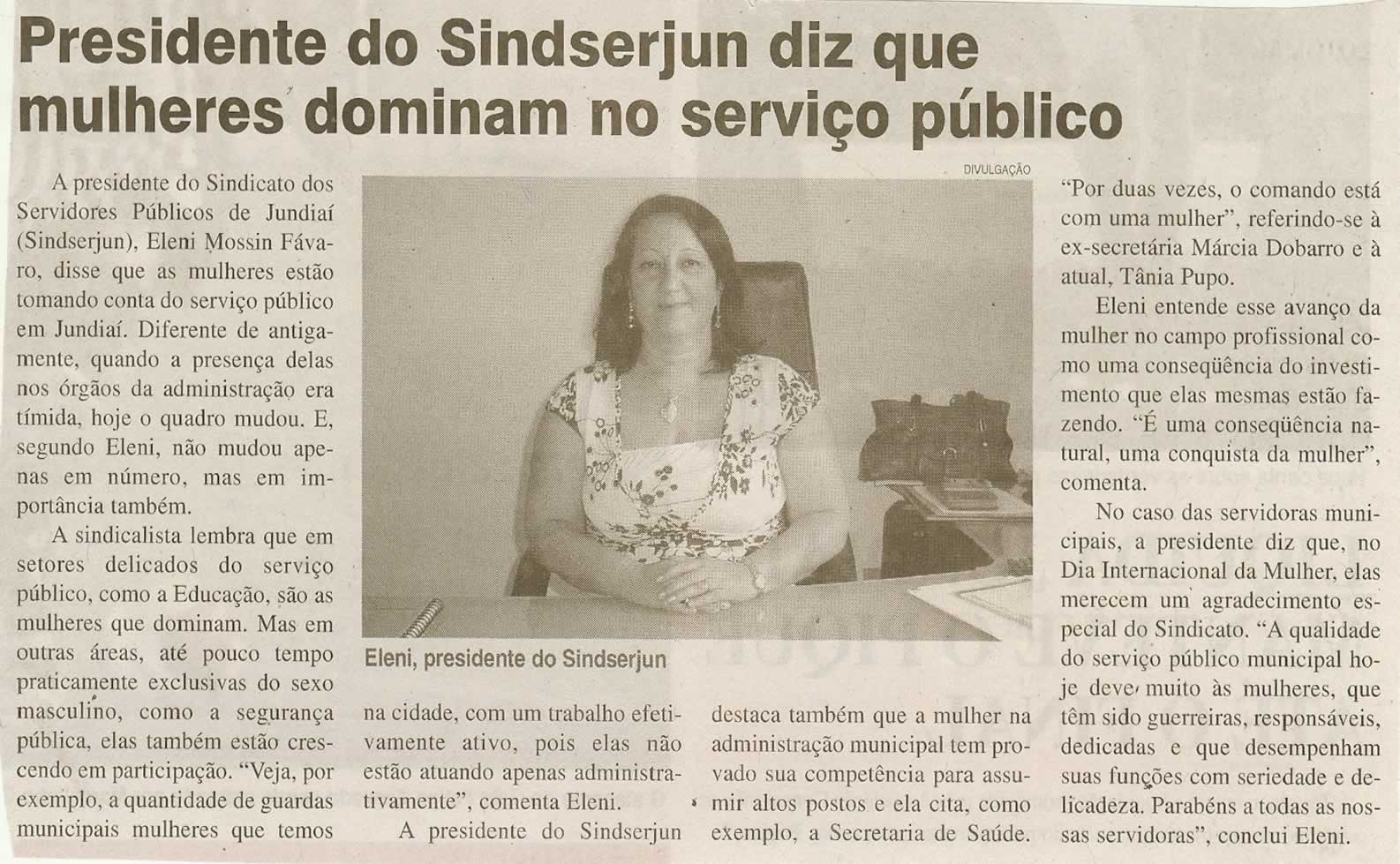 Jornal da Cidade - 08/03/2009