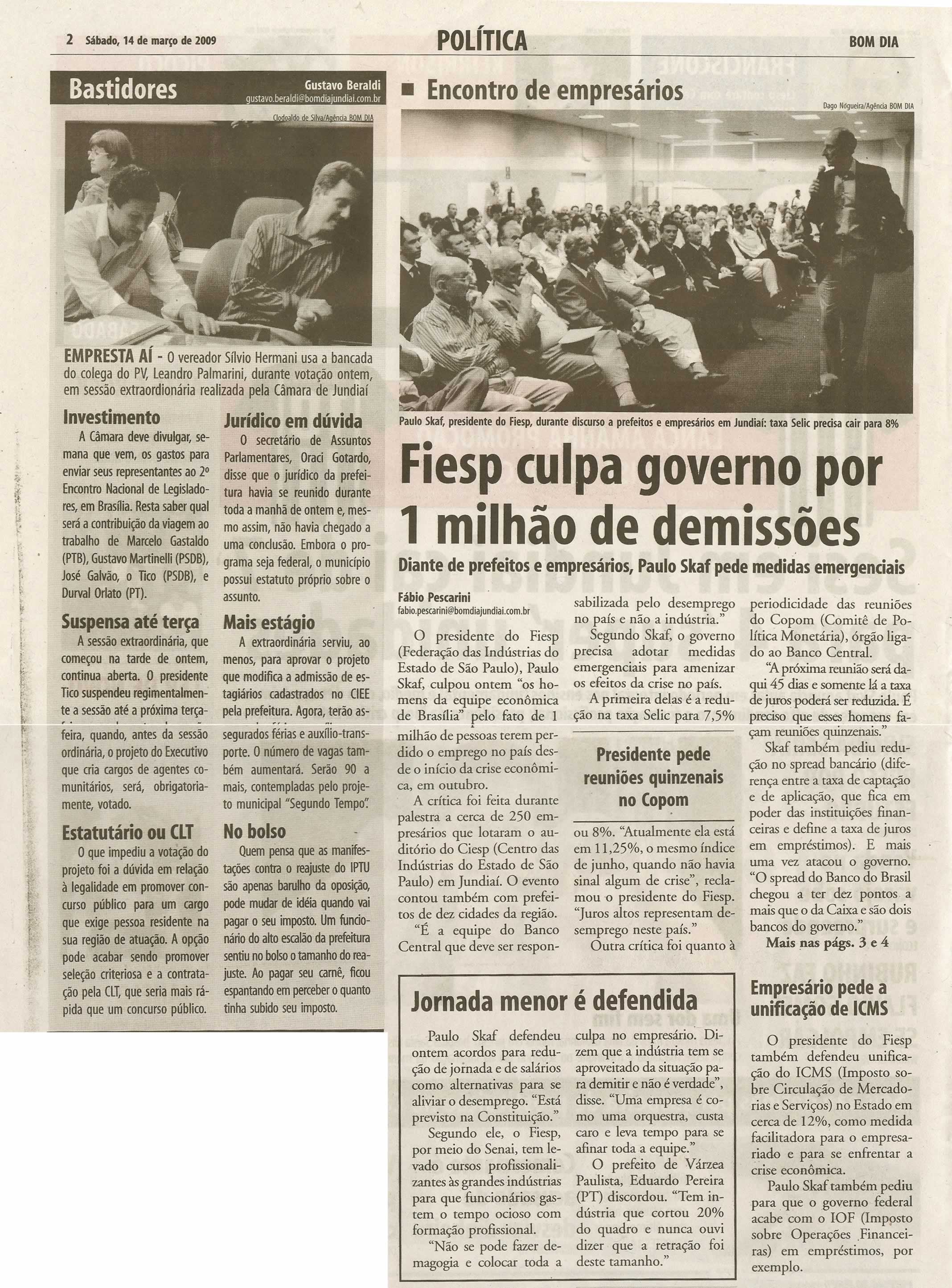 Bom Dia Jundiaí - 14/03/2009