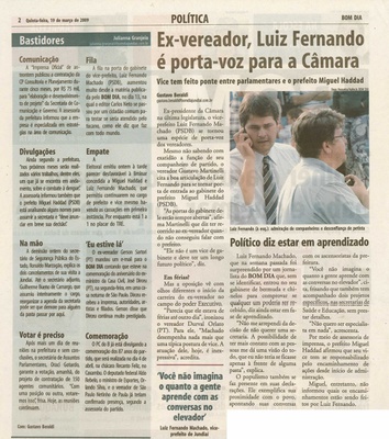 Bom Dia Jundiaí - 19/03/2009