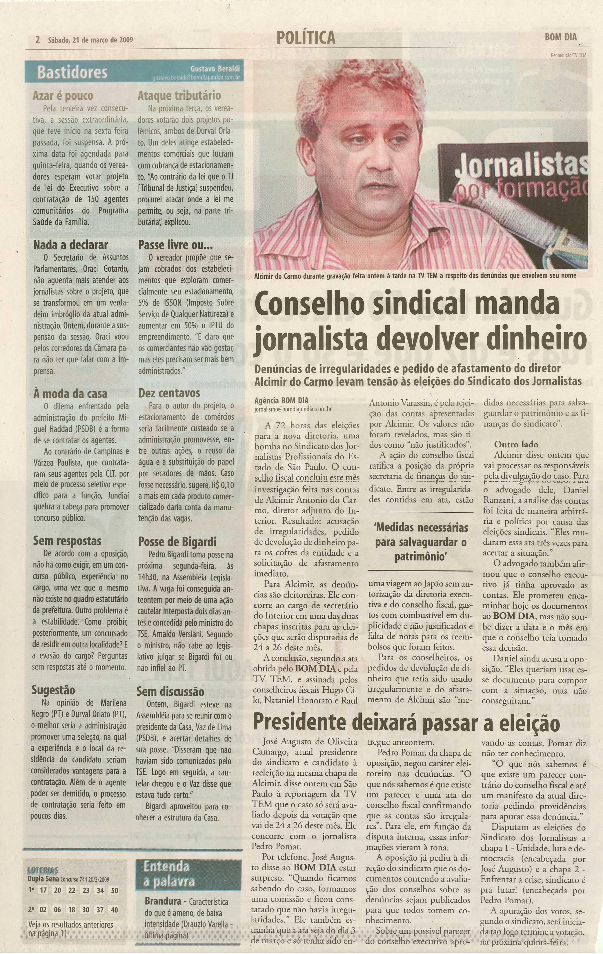 Bom Dia Jundiaí - 21/03/2009