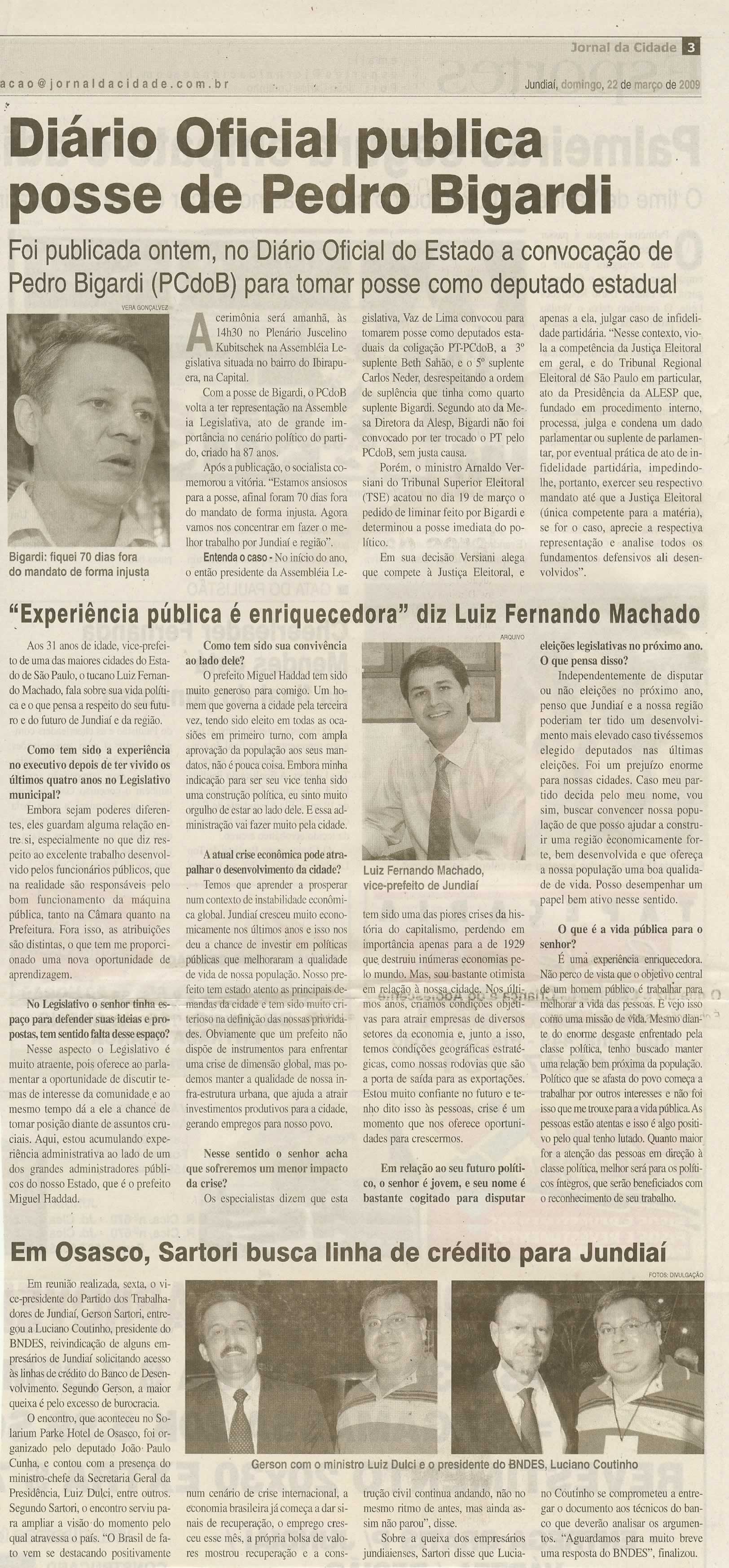 Jornal da Cidade - 22/03/2009