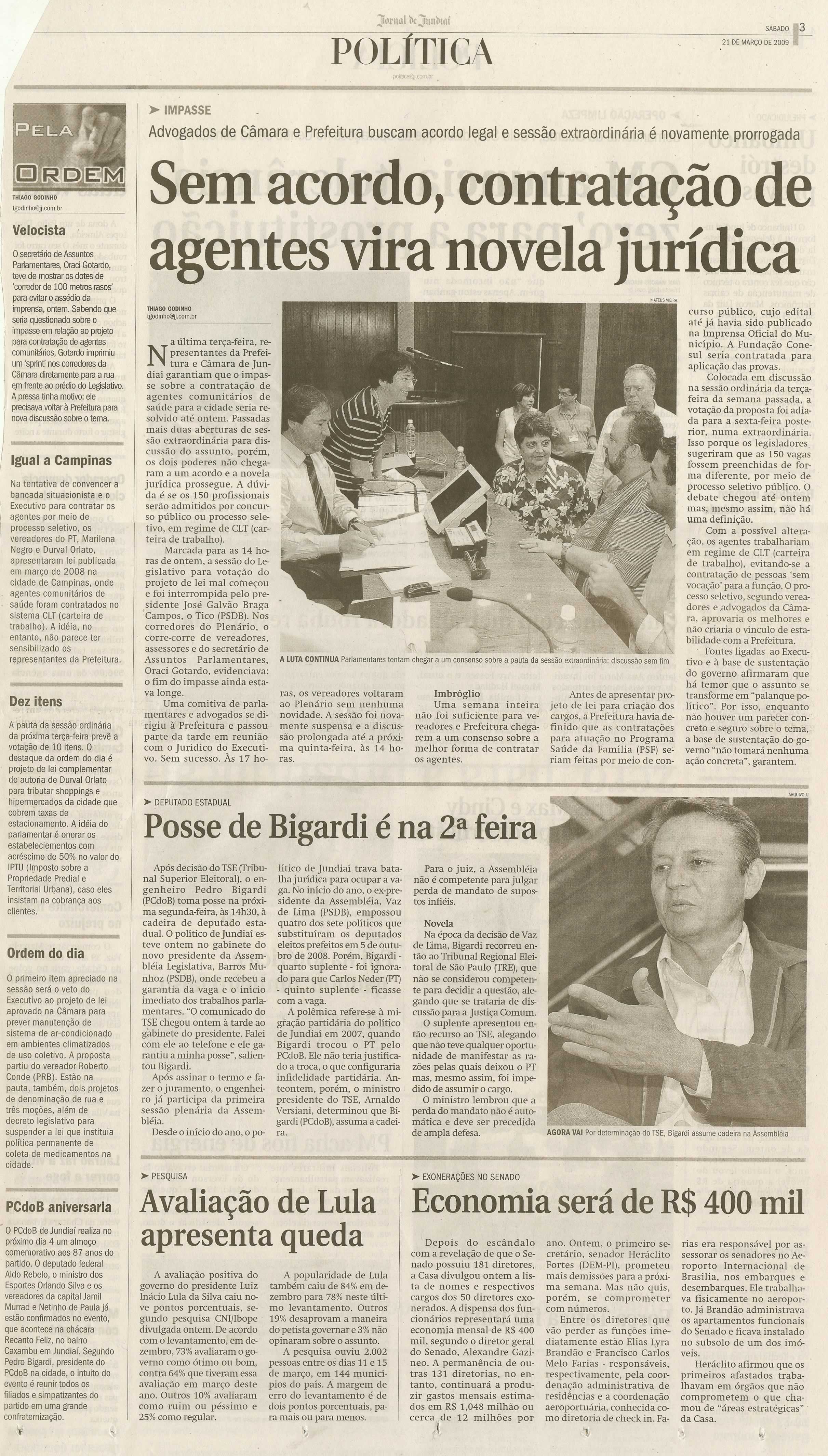 Jornal de Jundiaí - 21/03/2009