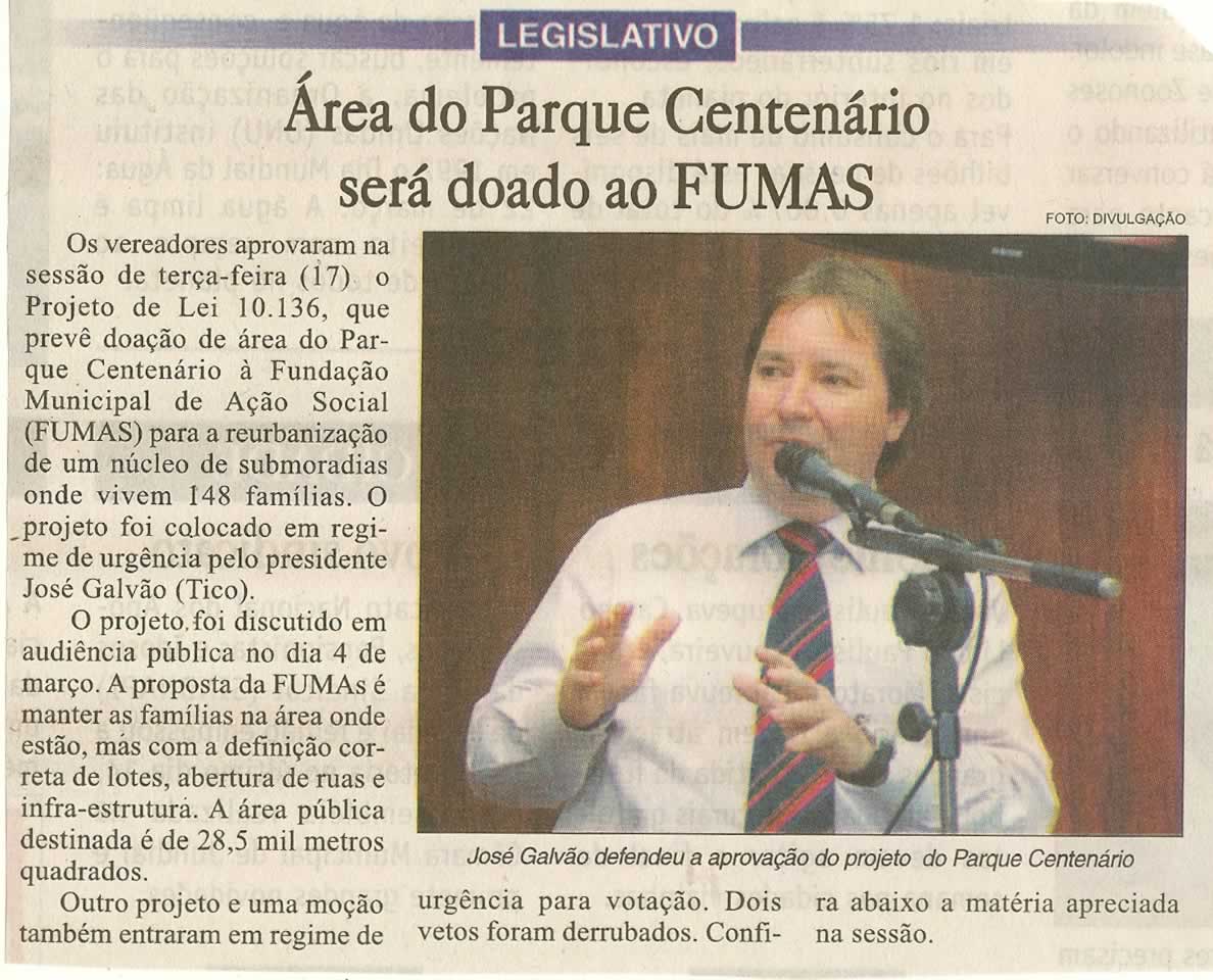 Jundiaí Hoje - 21/03/2009