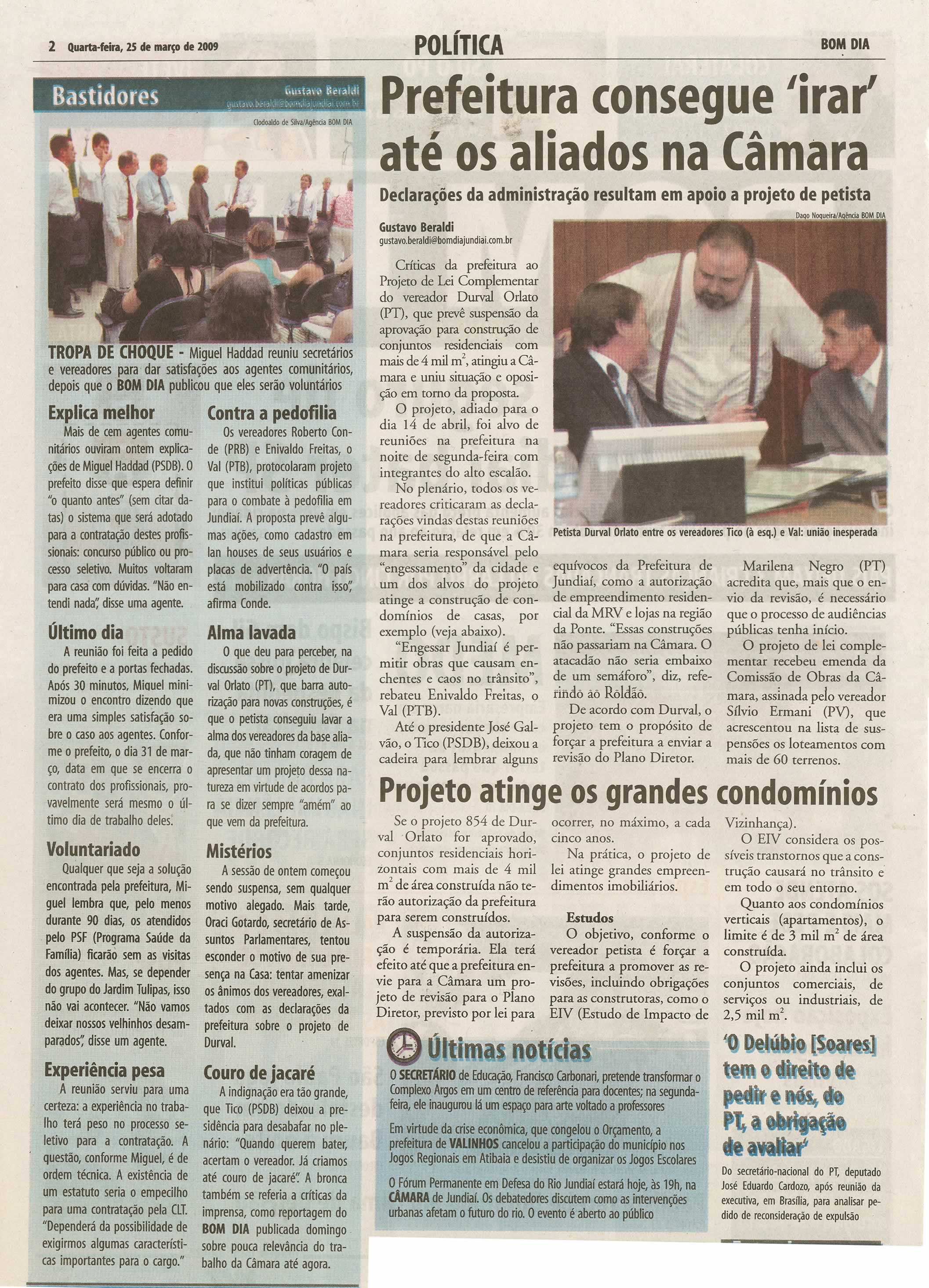 Bom Dia Jundiaí - 25/03/2009