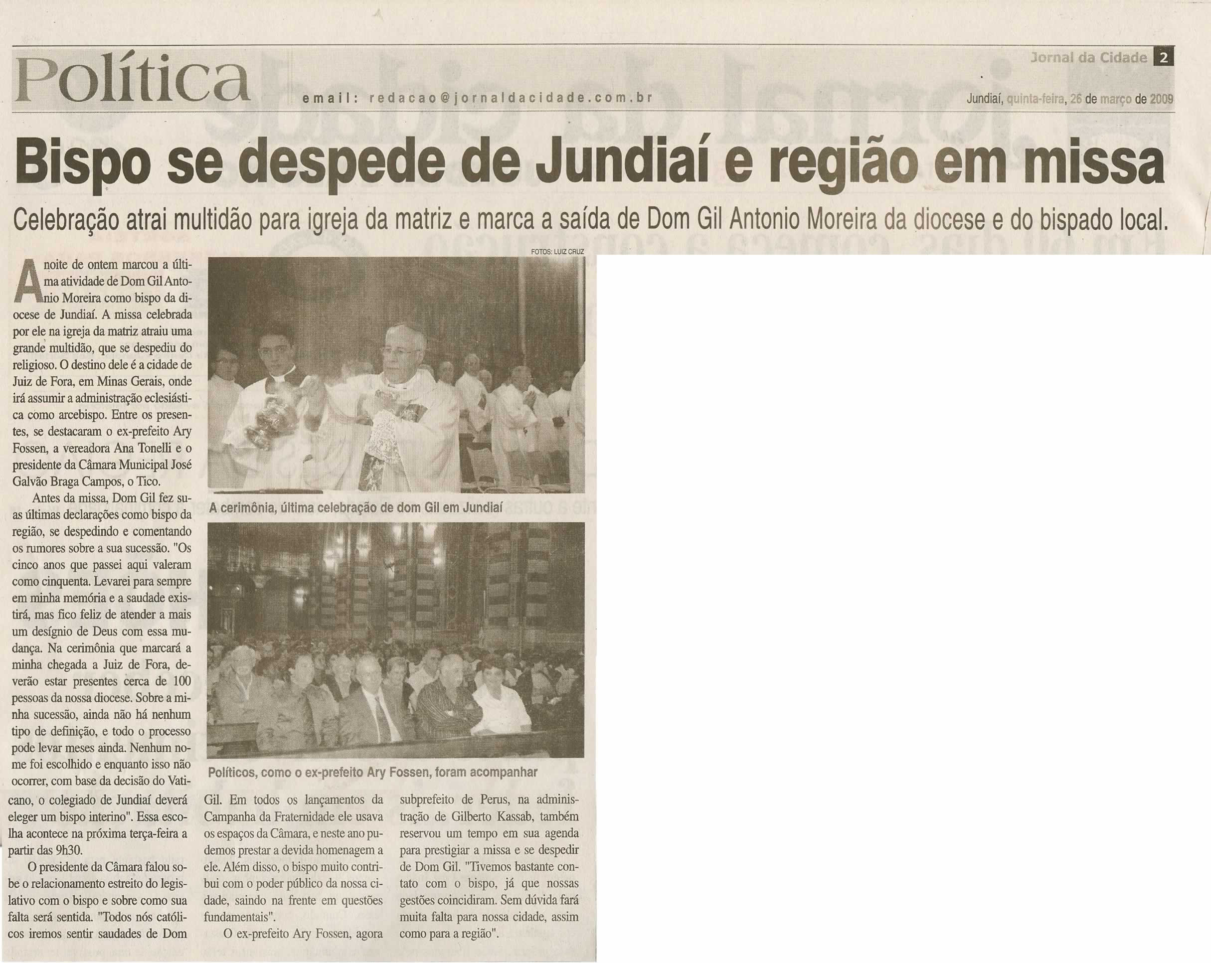 Jornal da Cidade - 26/03/2009