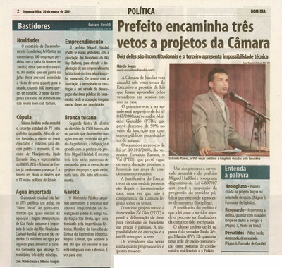 Bom Dia Jundiaí - 30/03/2009