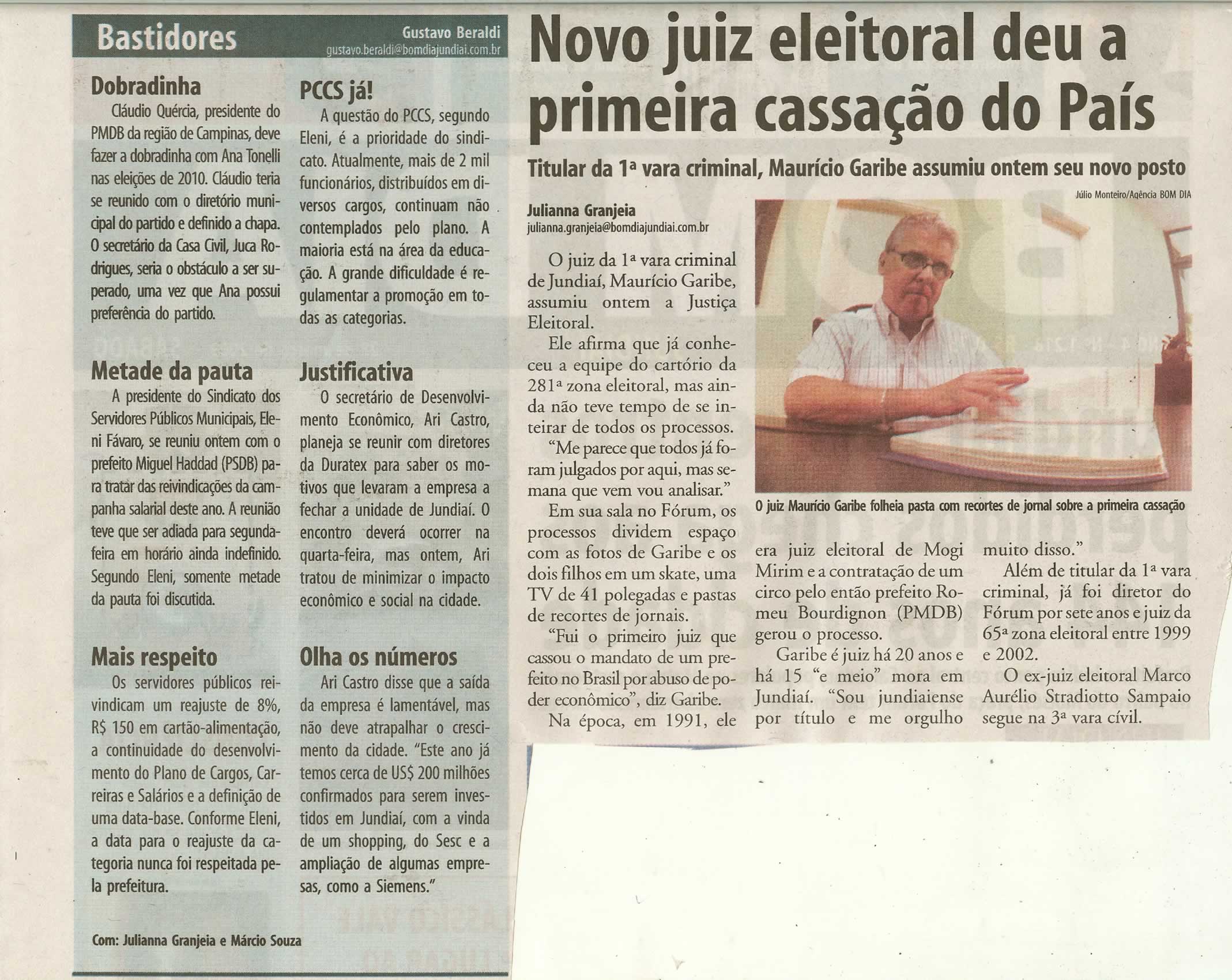 Bom Dia Jundiaí - 28/03/2009