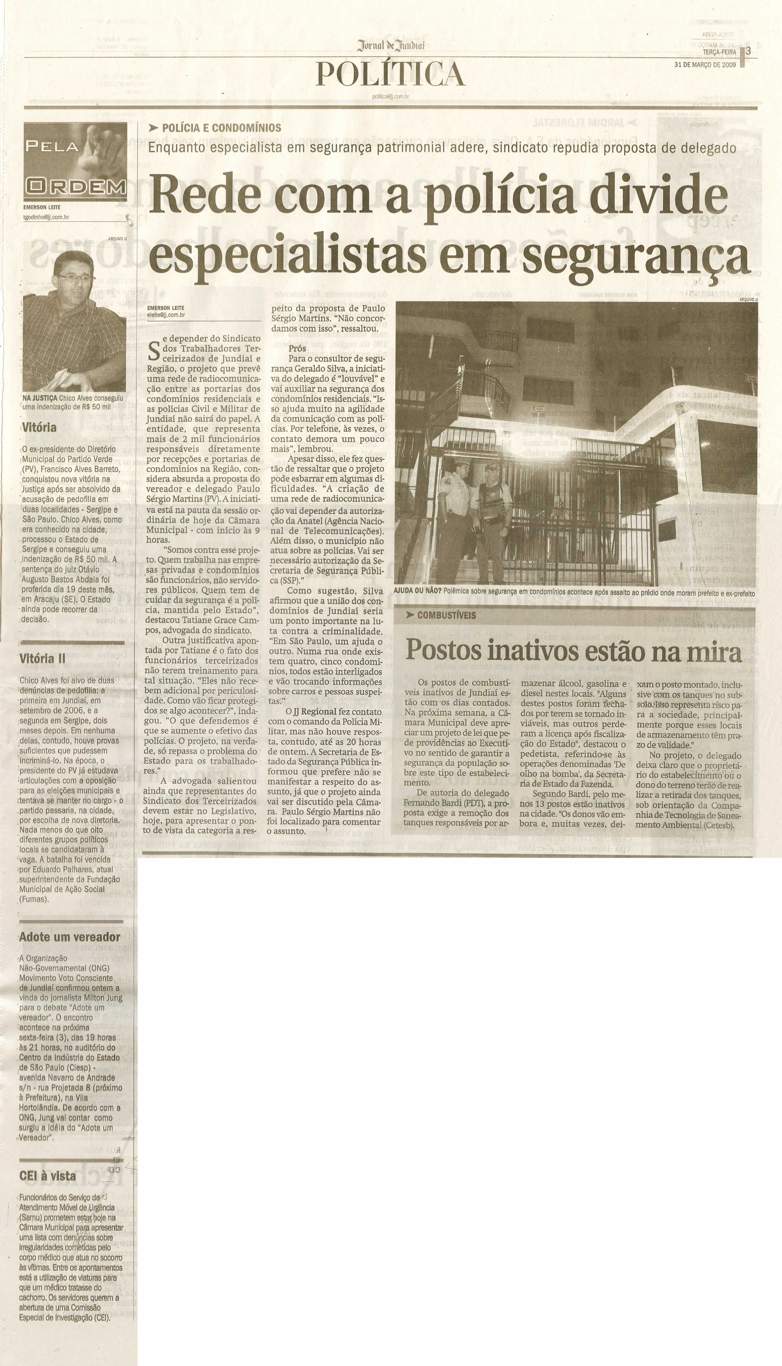 Jornal de Jundiaí - 31/03/2009