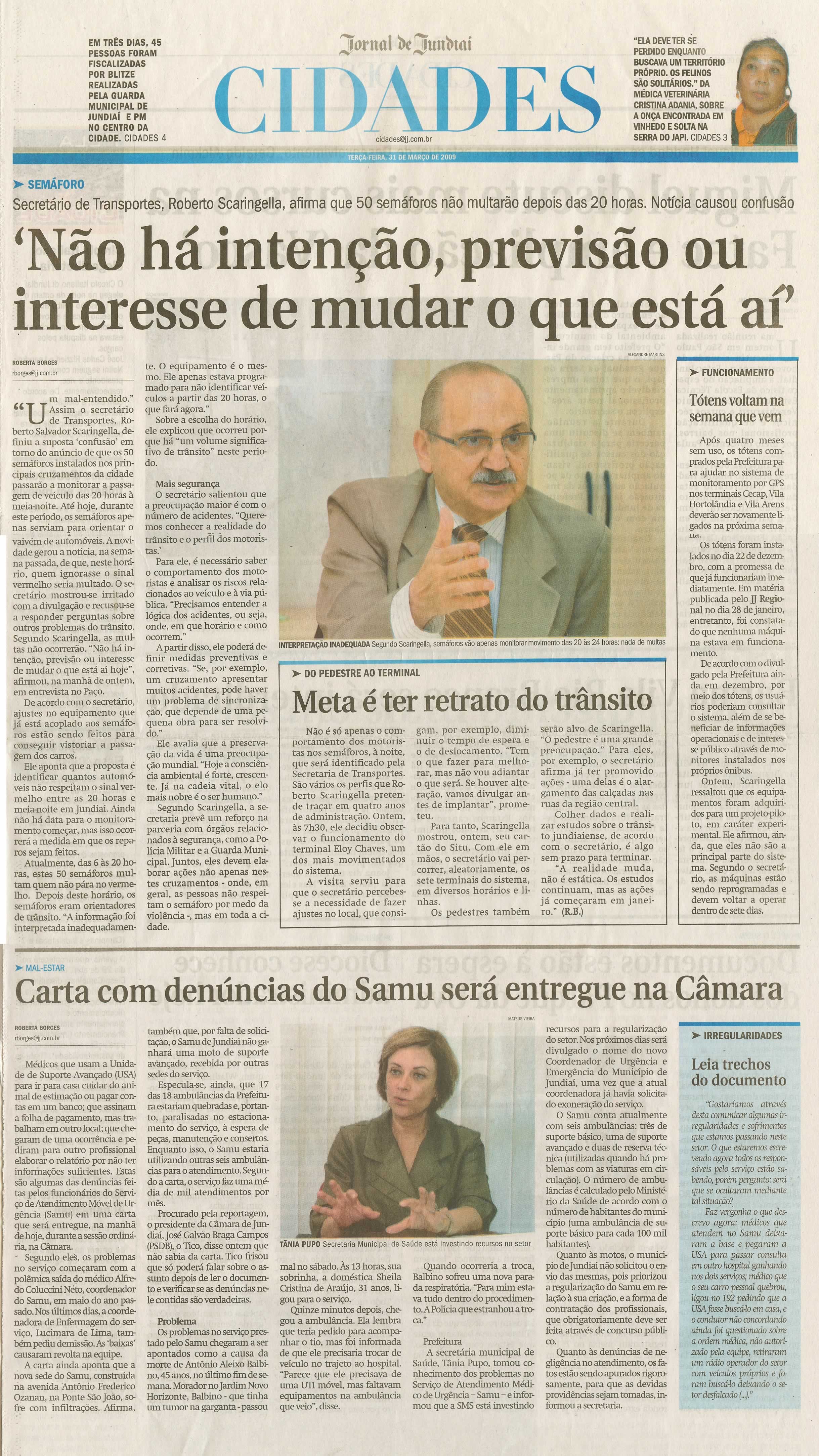 Jornal de Jundiaí - 31/03/2009