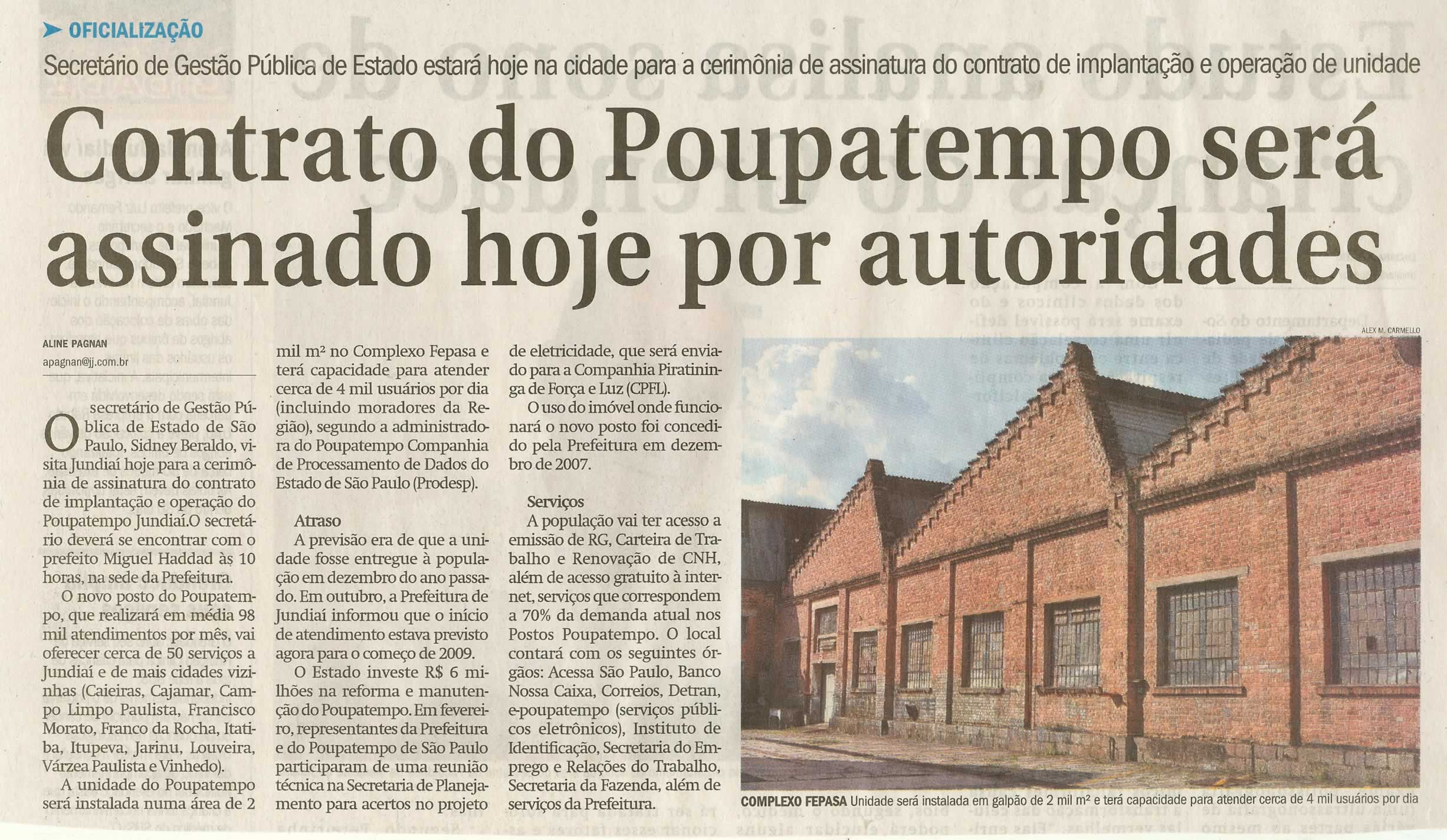 Jornal de Jundiaí - 02/04/2009