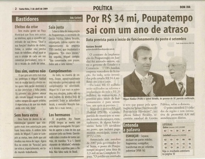 Bom Dia Jundiaí - 03/04/2009