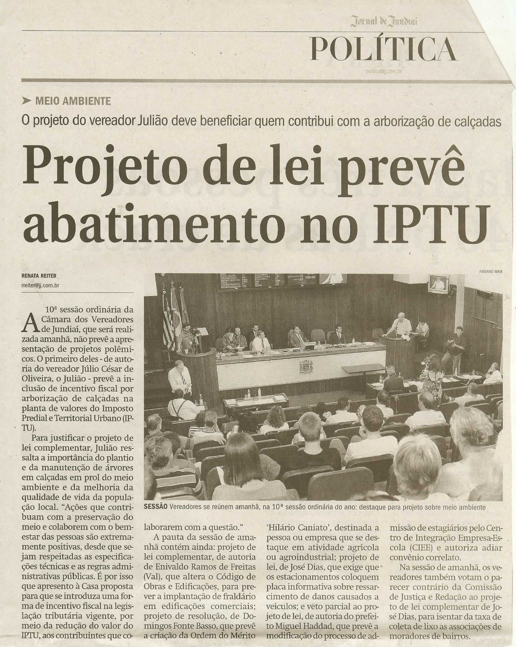 Jornal de Jundiaí - 06/04/2009