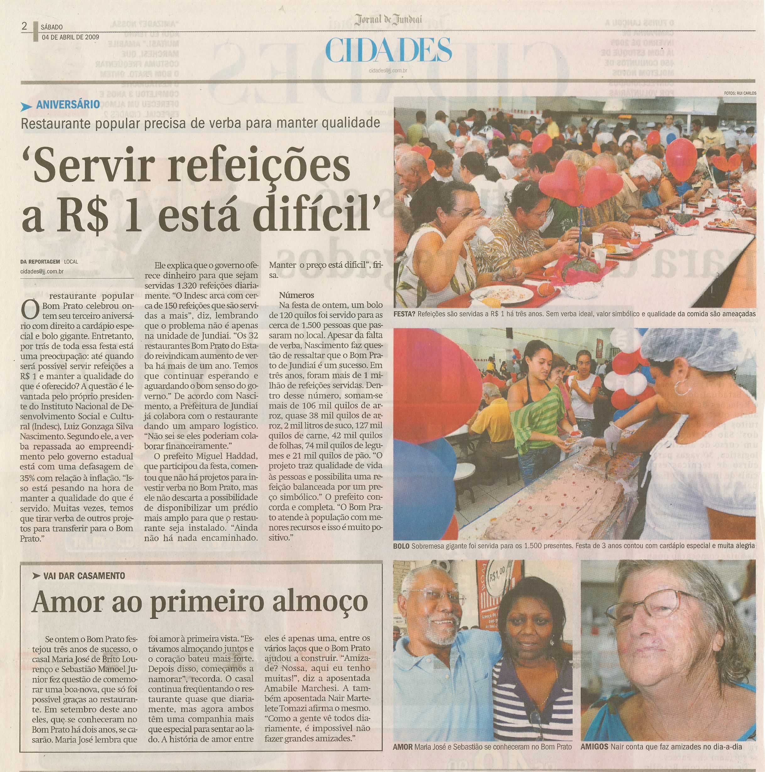 Jornal de Jundiaí - 04/04/2009