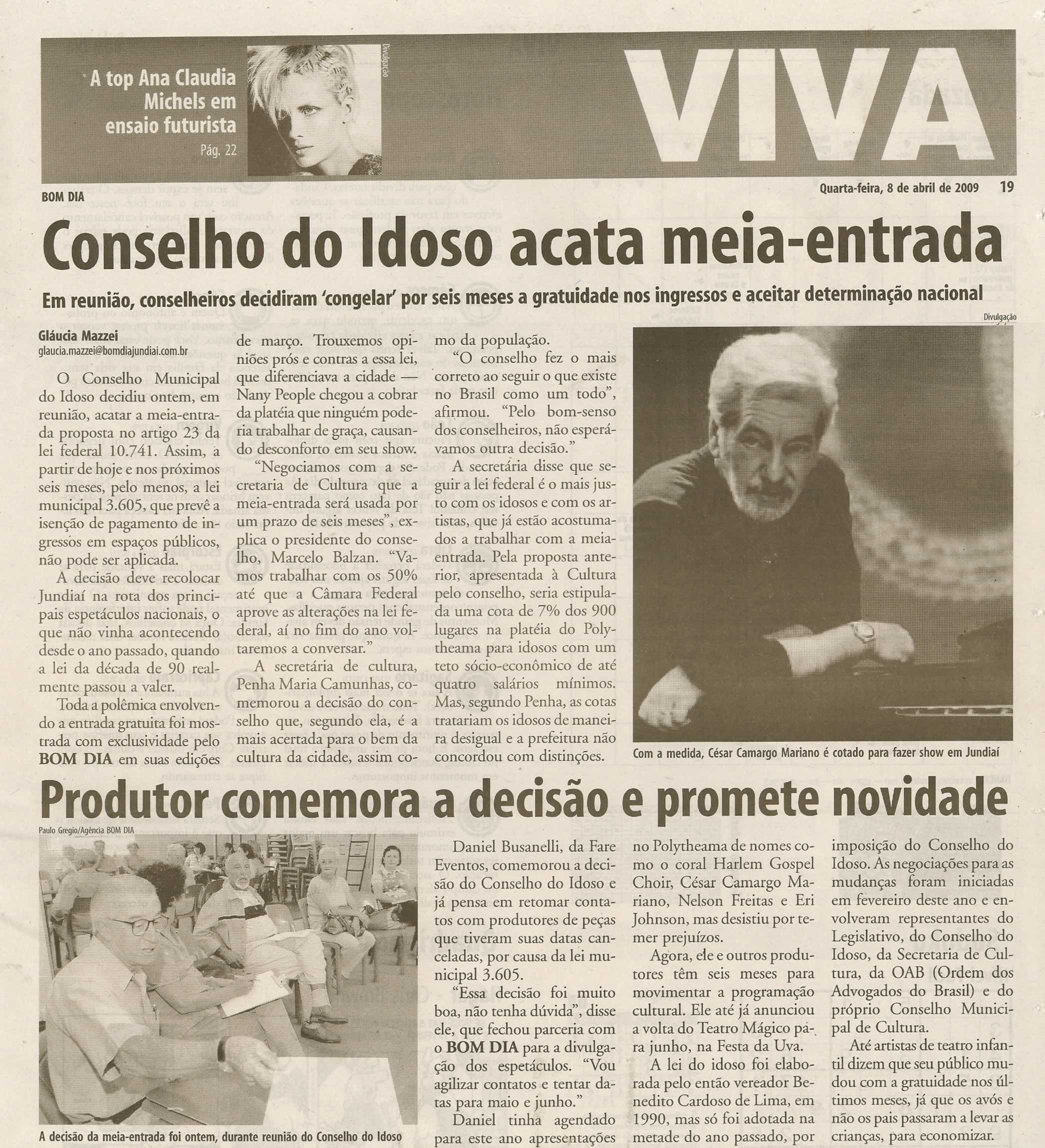 Bom Dia Jundiaí - 08/04/2009