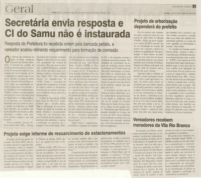 Jornal da Cidade - 08/04/2009