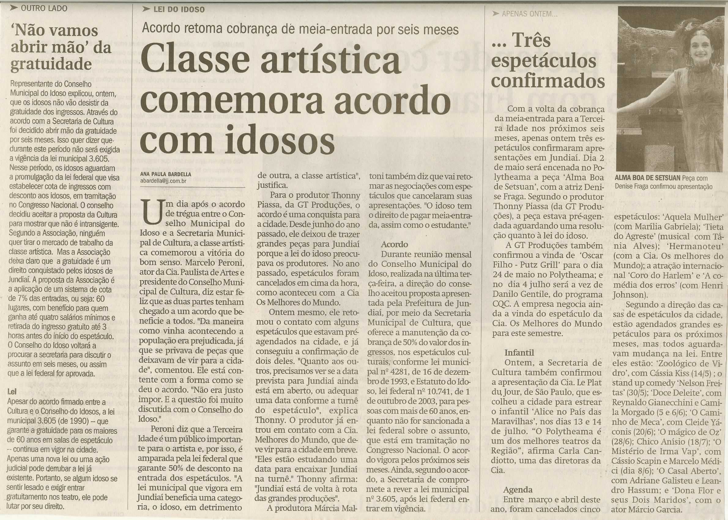 Jornal de Jundiaí - 09/04/2009