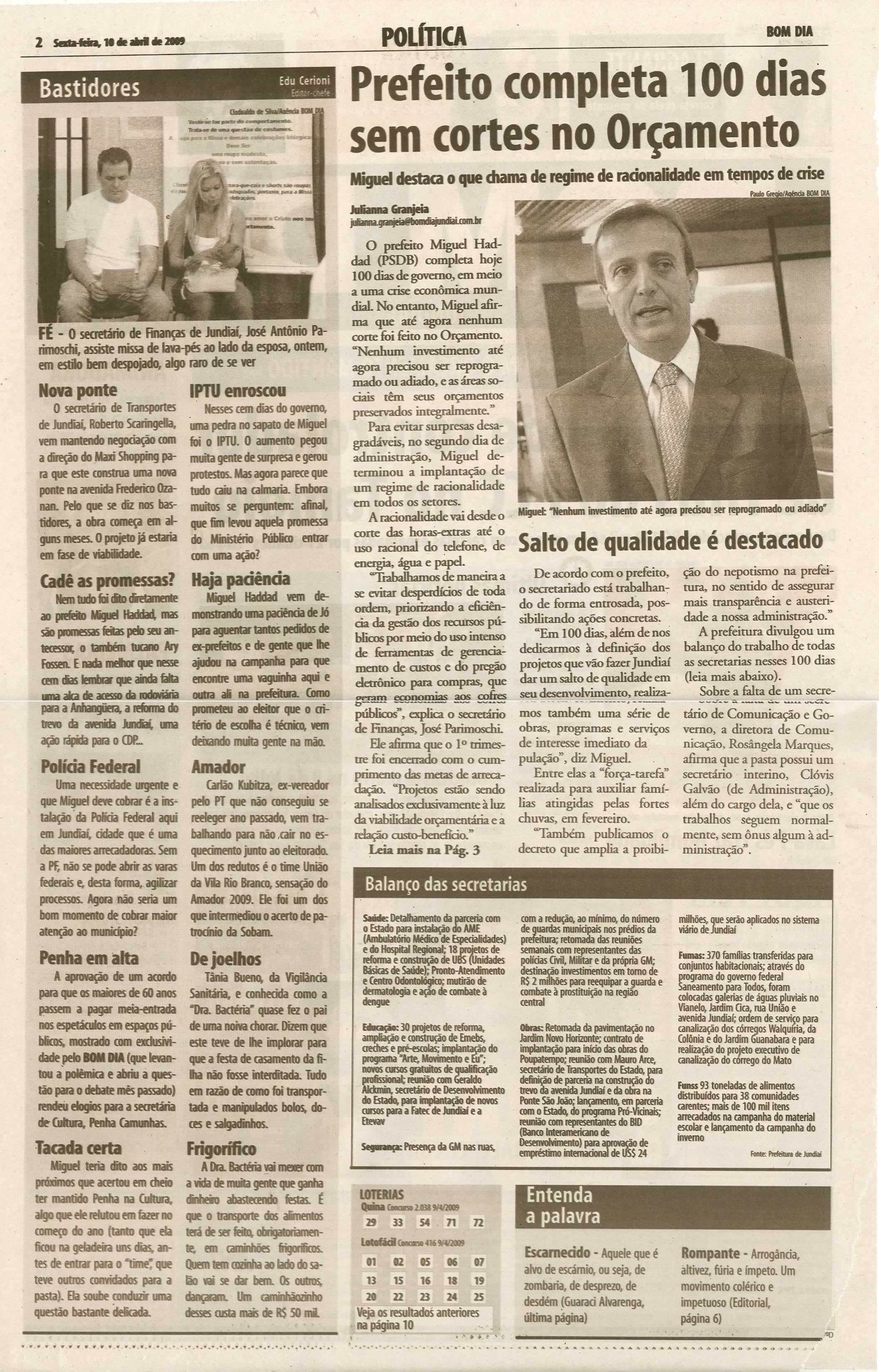 Bom Dia Jundiaí - 10/04/2009