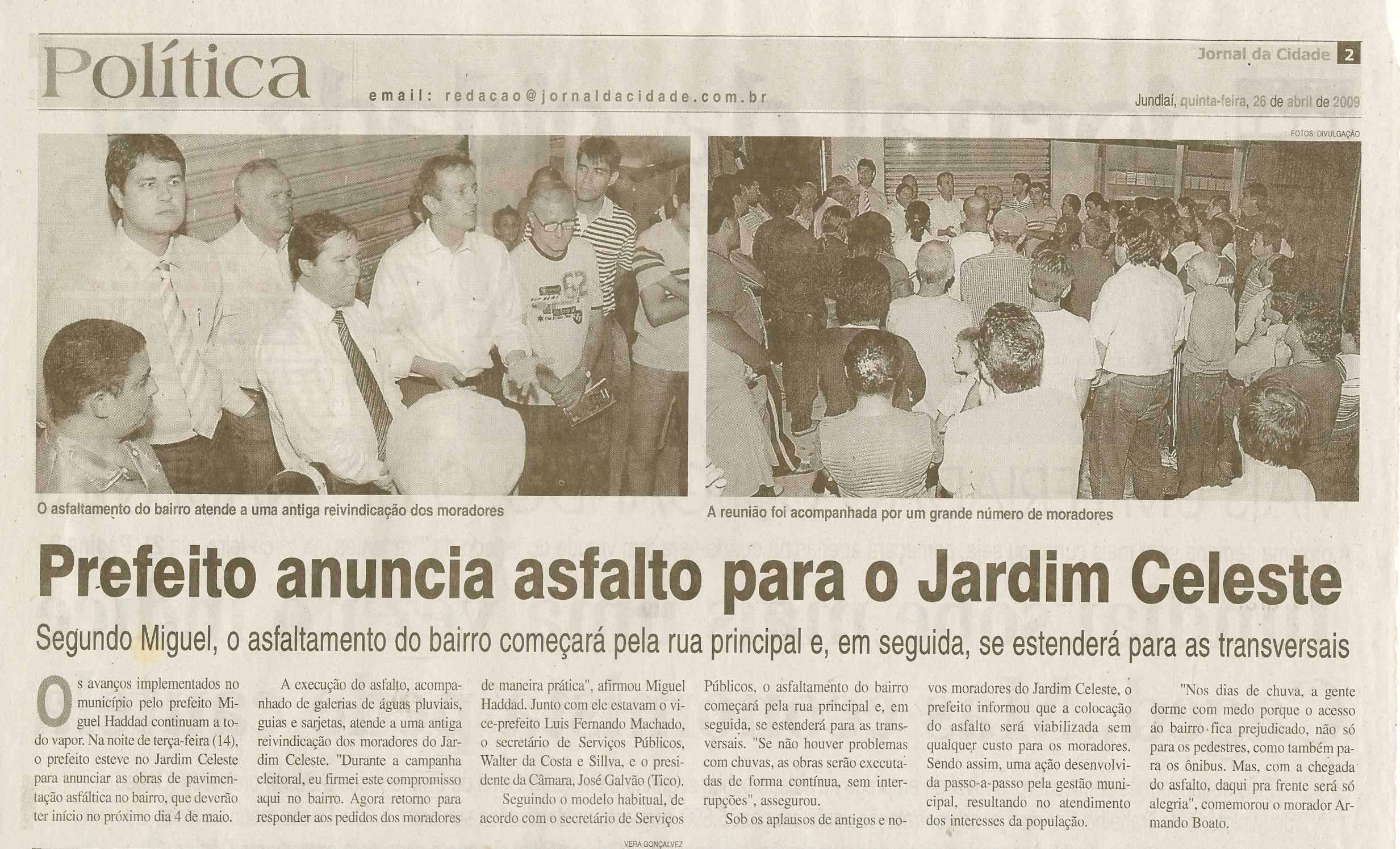 Jornal da Cidade - 16/04/2009