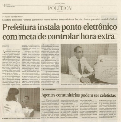 Jornal de Jundiaí - 17/04/2009