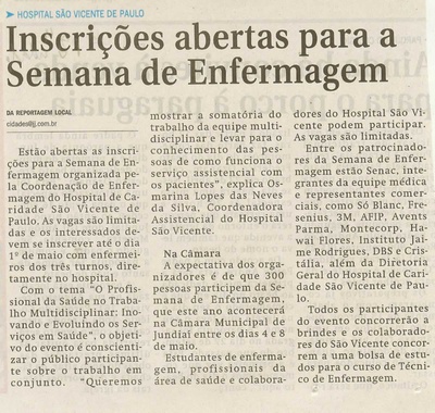 Jornal de Jundiaí - 21/04/2009
