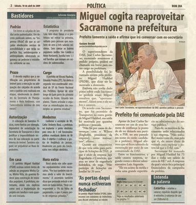 Bom Dia Jundiaí - 18/04/2009