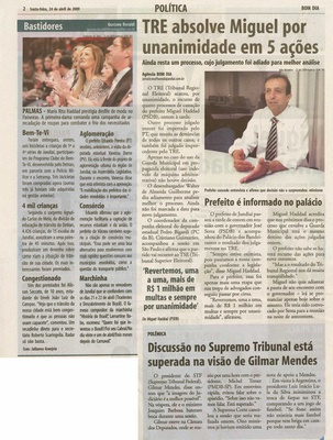 Jornal de Jundiaí - 24/04/2009