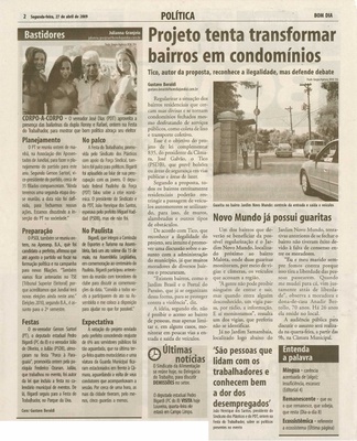 Bom Dia Jundiaí - 27/04/2009