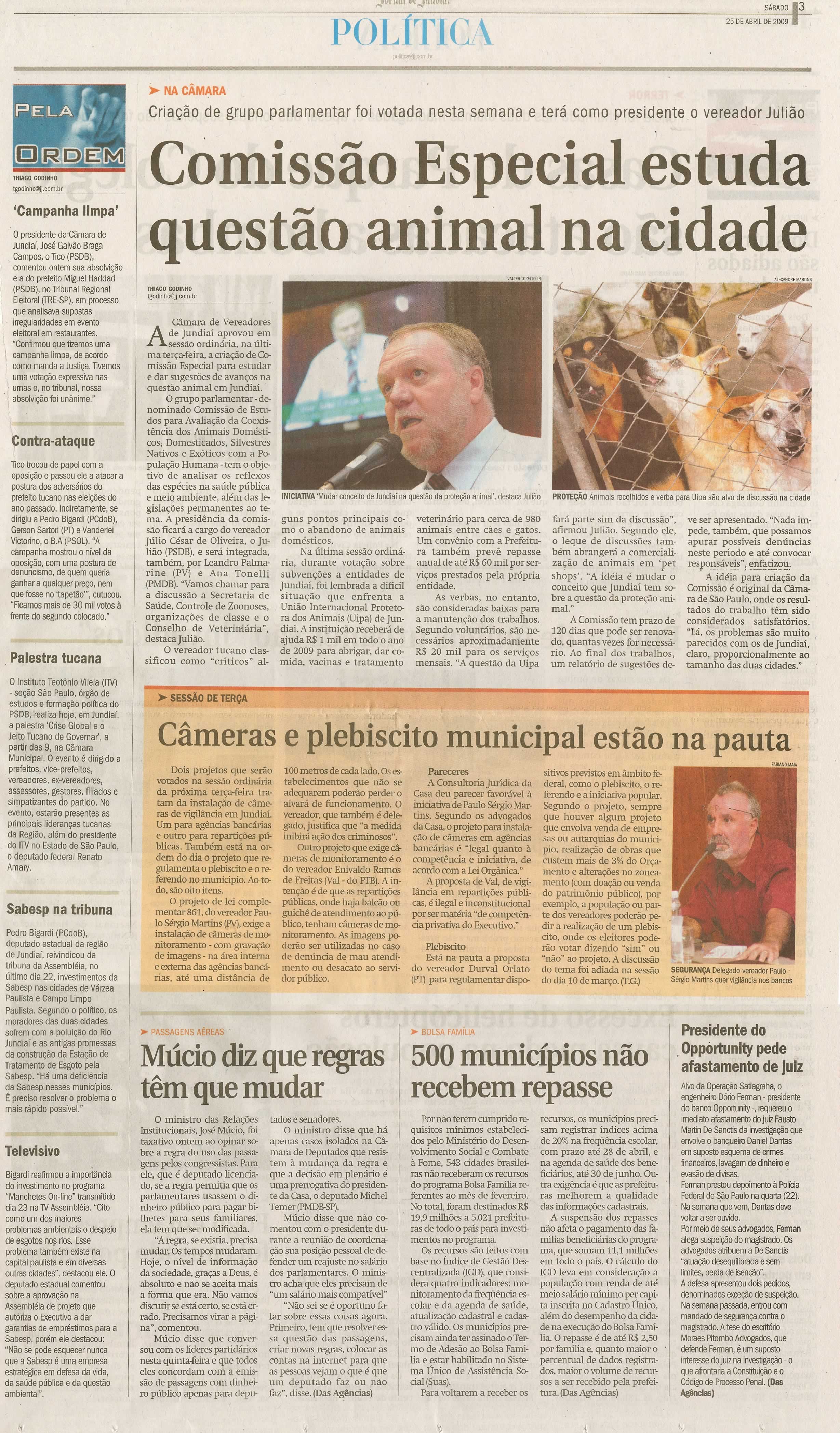 Jornal de Jundiaí - 25/04/2009