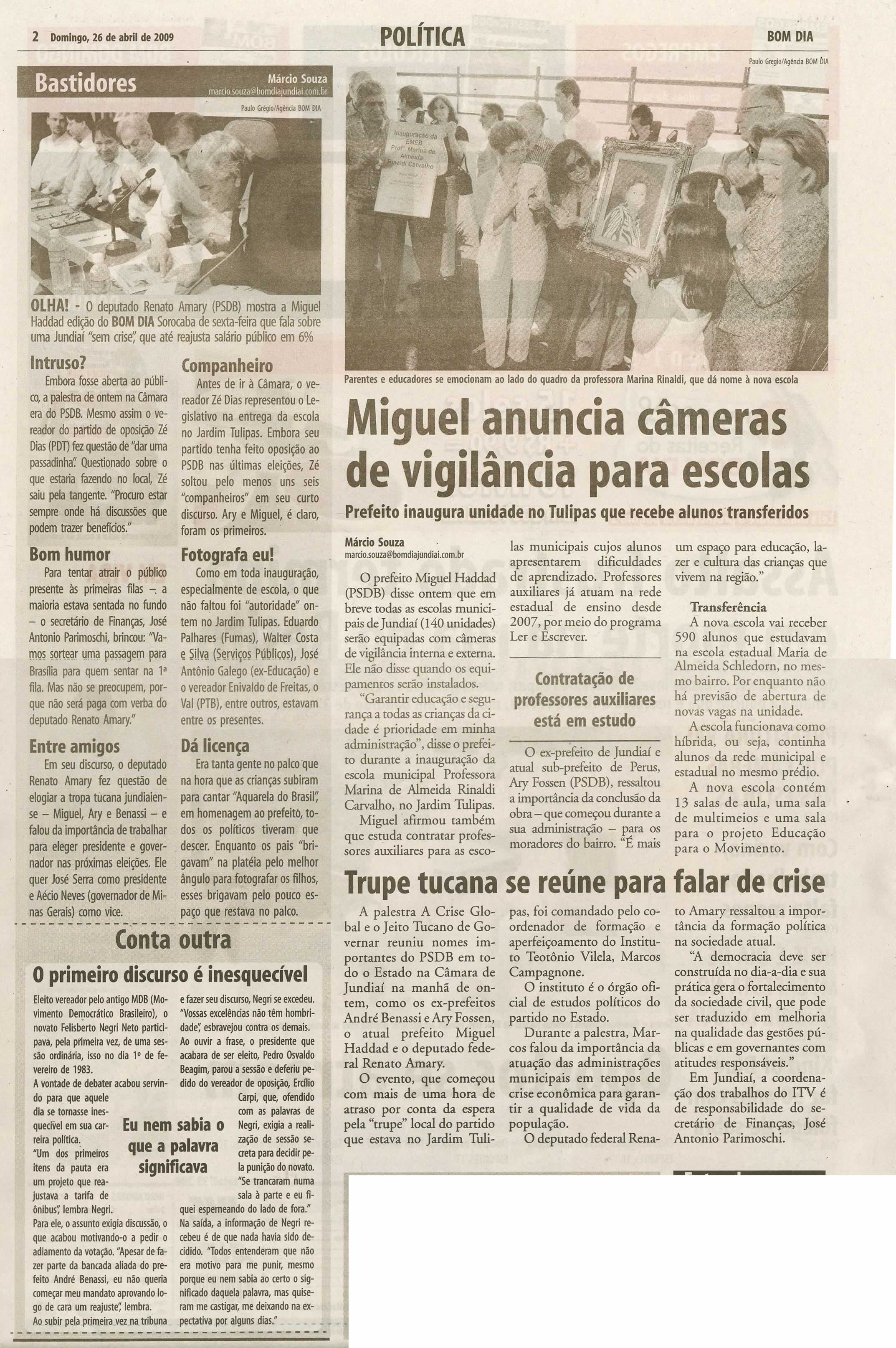 Bom Dia Jundiaí - 26/04/2009