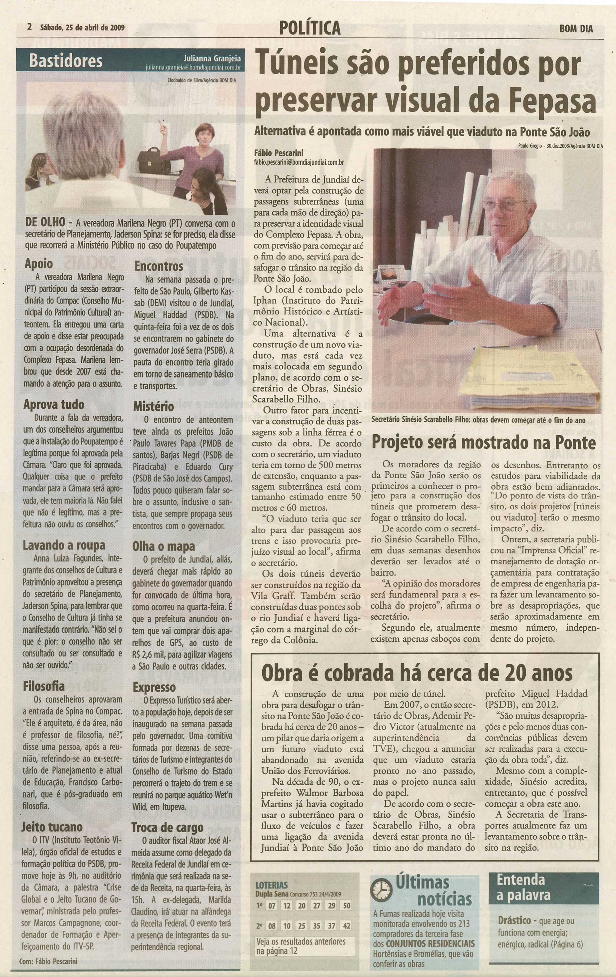 Bom Dia Jundiaí - 25/04/2009
