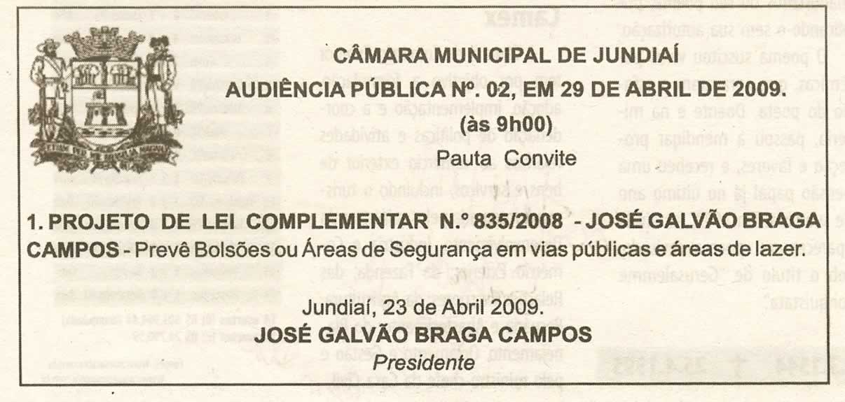 Bom Dia Jundiaí - 25/04/2009