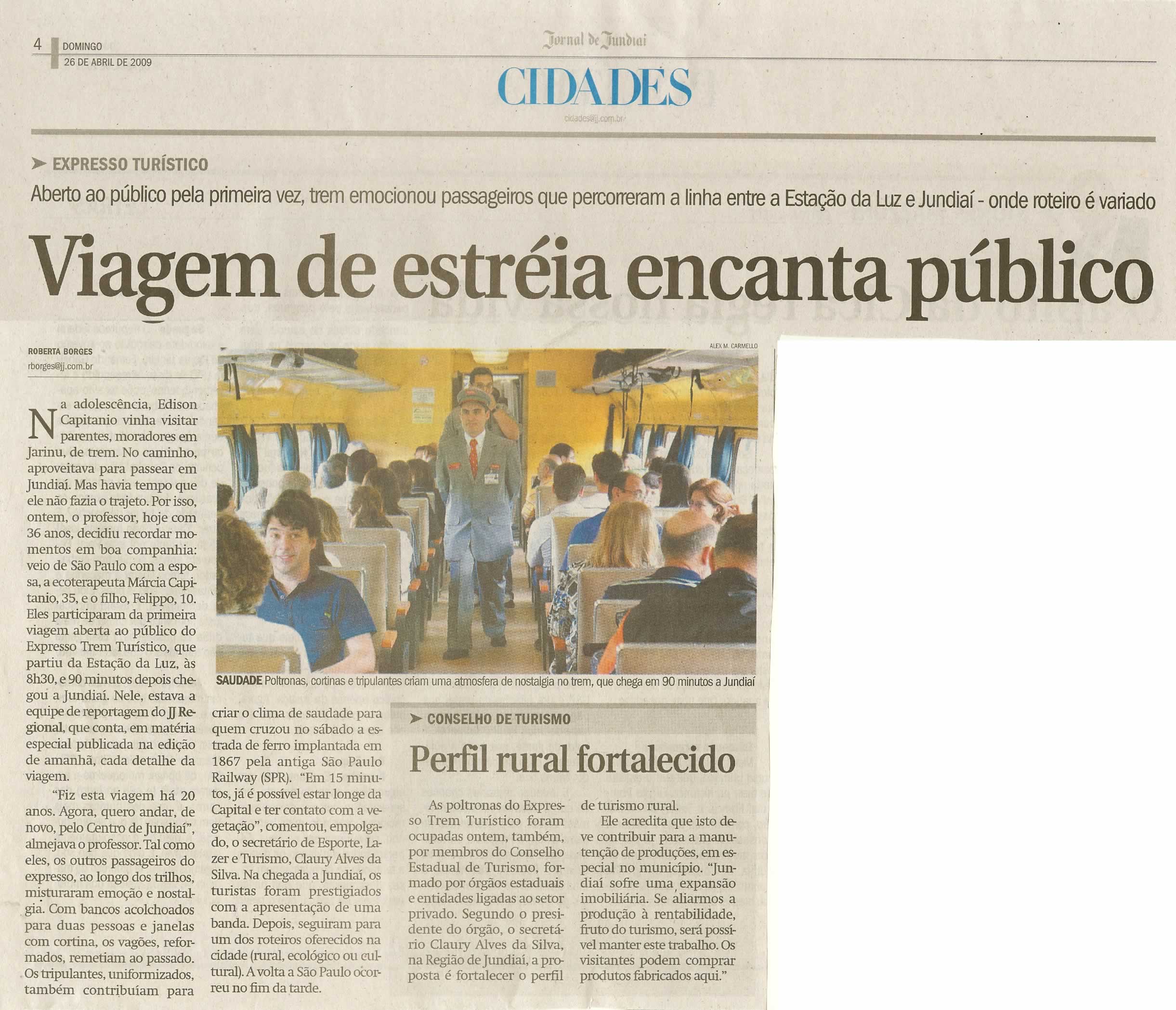 Jornal de Jundiaí - 26/04/2009