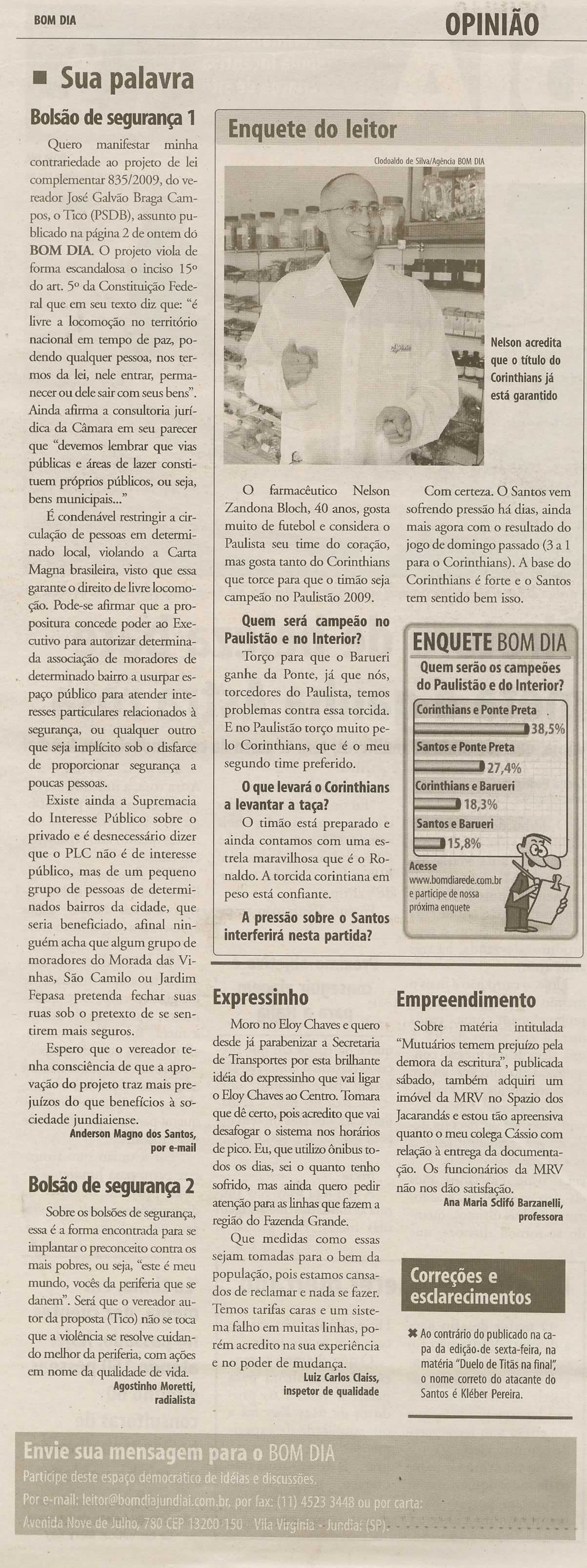 Bom Dia Jundiaí - 28/04/2009