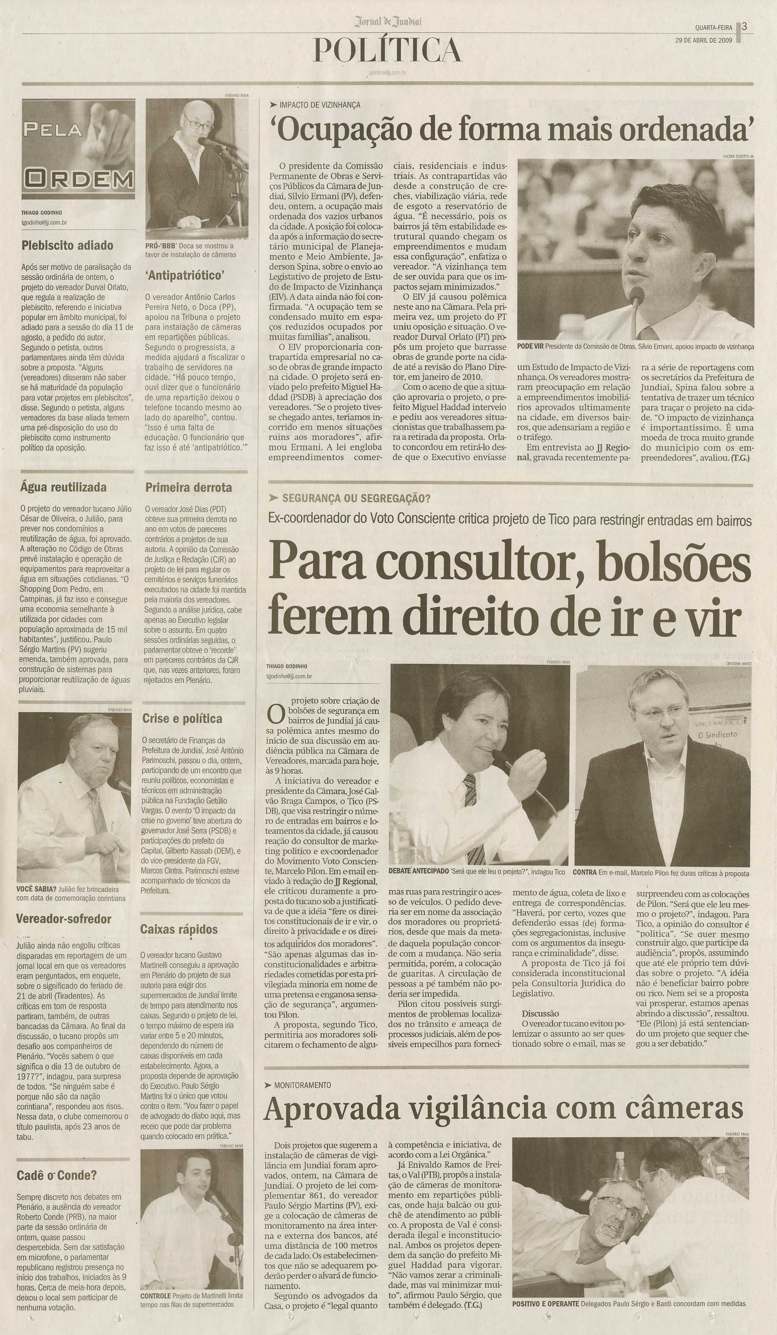 Jornal de Jundiaí - 29/04/2009
