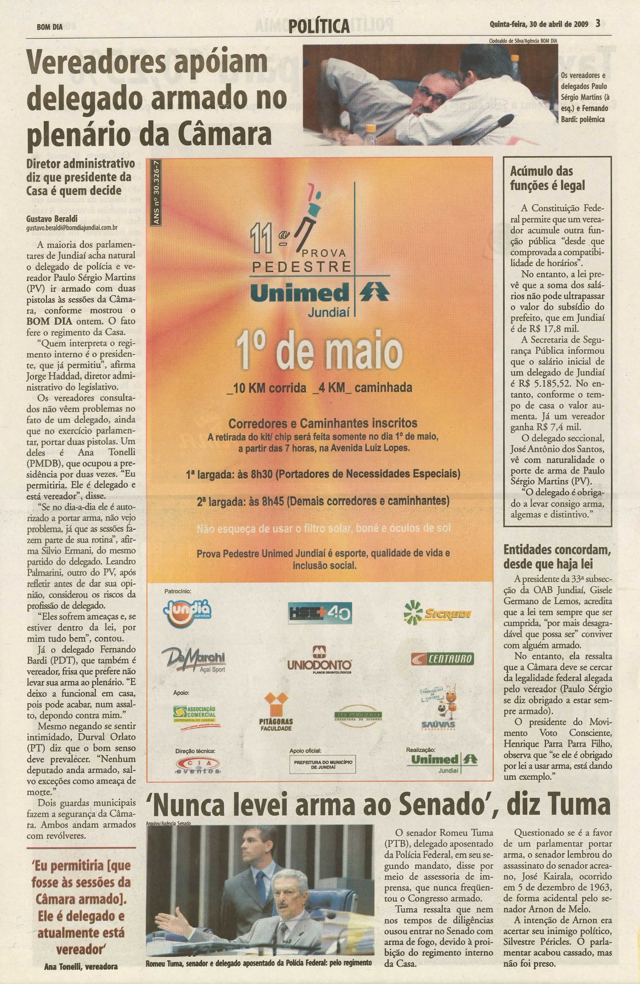 Bom Dia Jundiaí - 30/04/2009