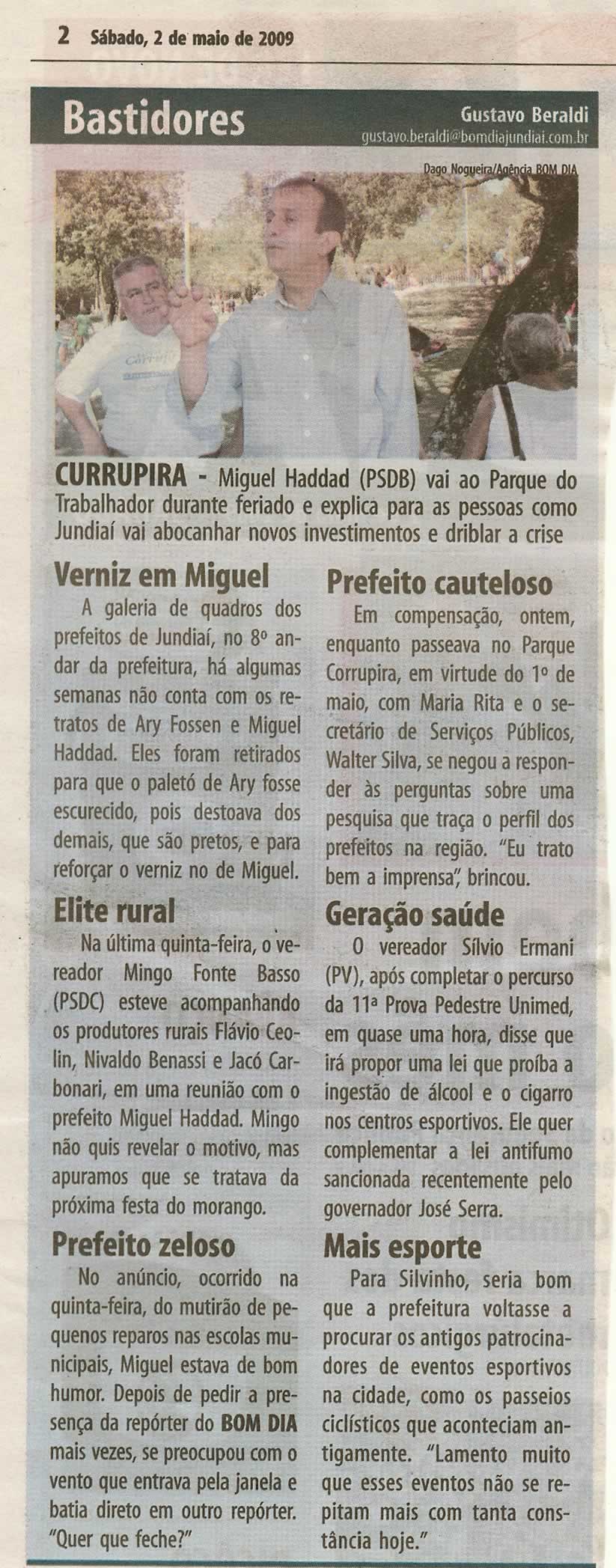 Bom Dia Jundiaí - 02/05/2009