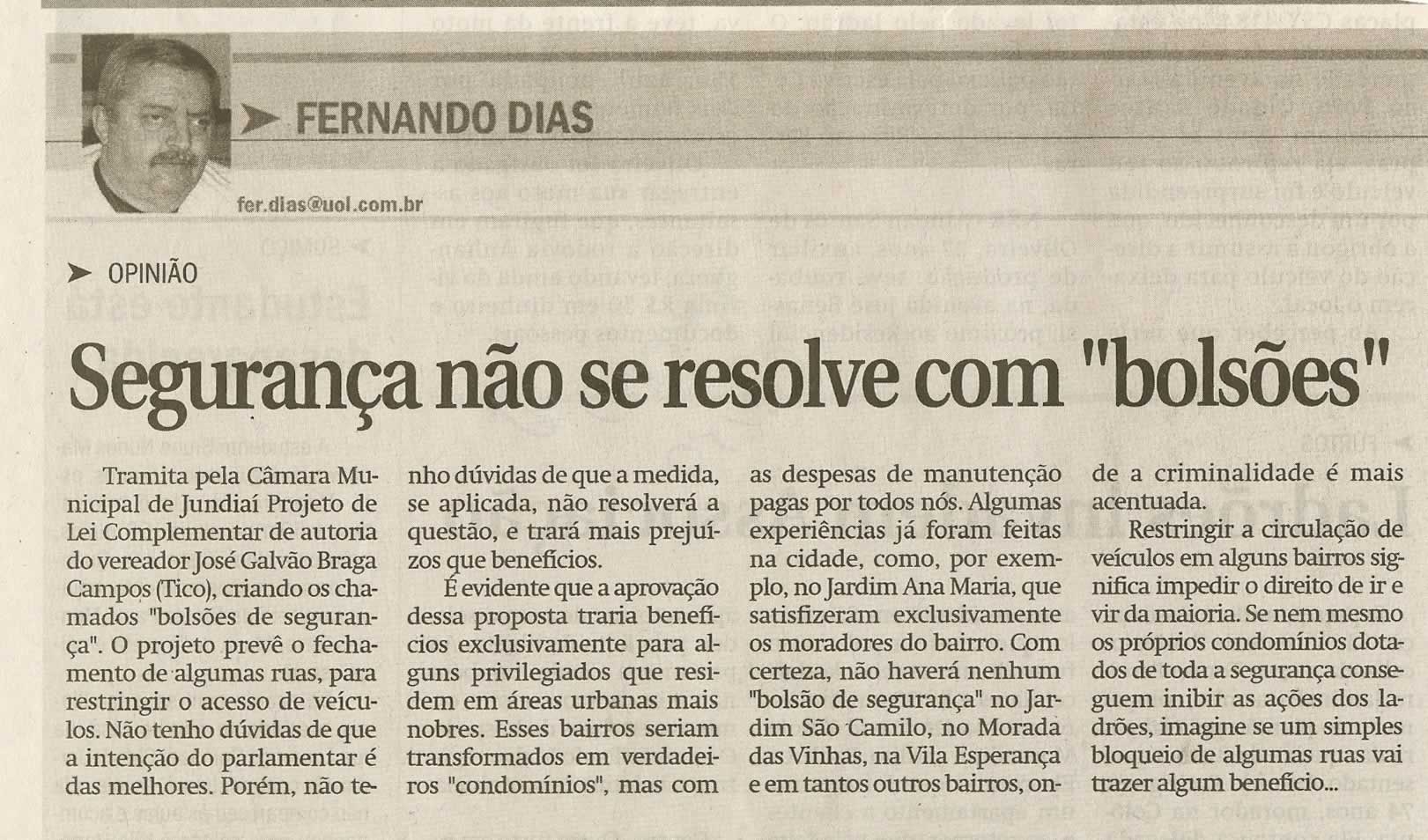 Jornal de Jundiaí - 05/05/2009