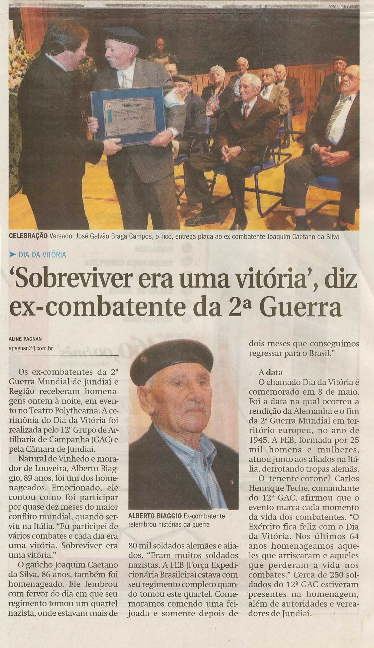 Bom Dia Jundiaí - 07/05/2009