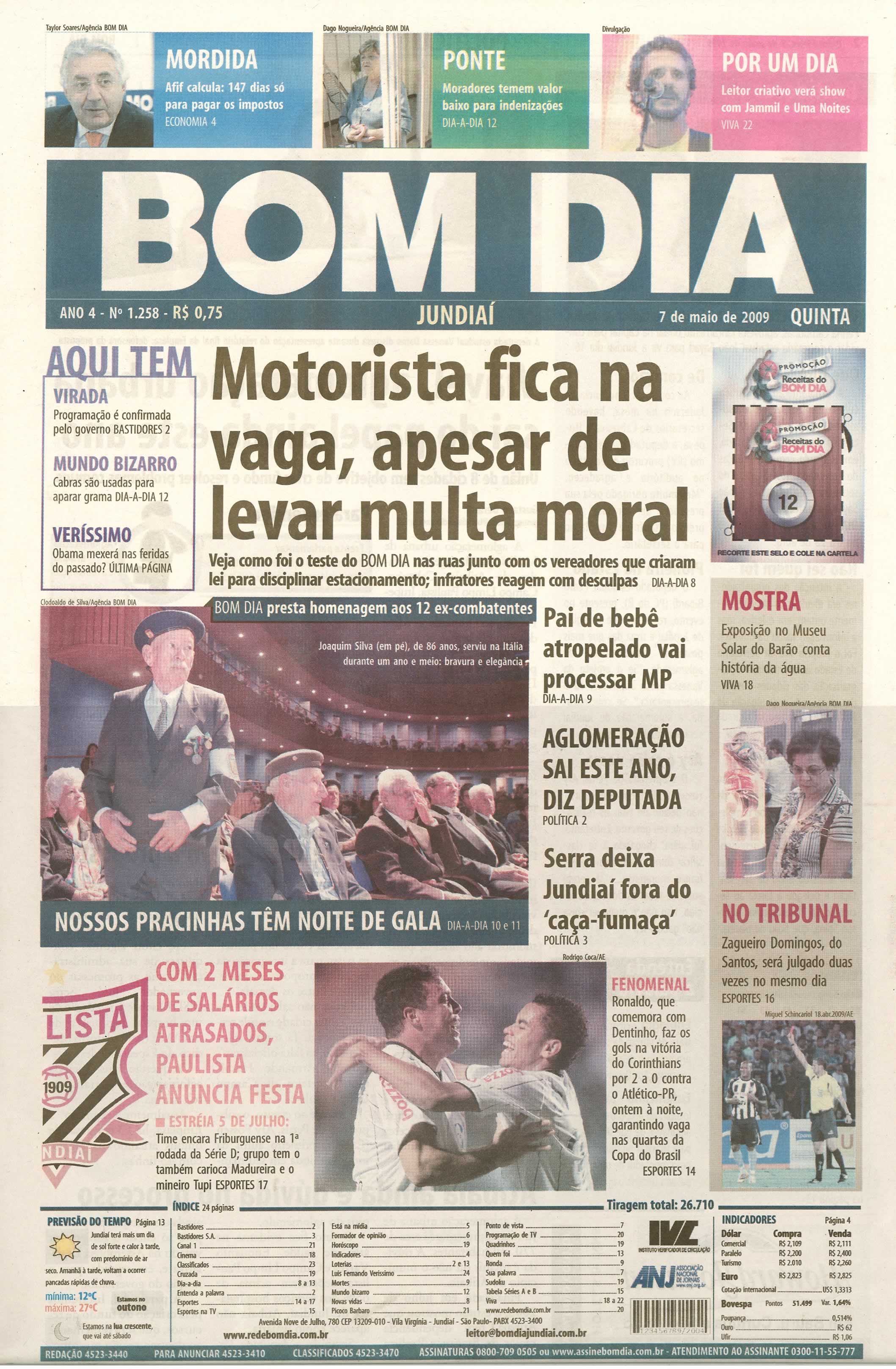 Bom Dia Jundiaí - 07/05/2009