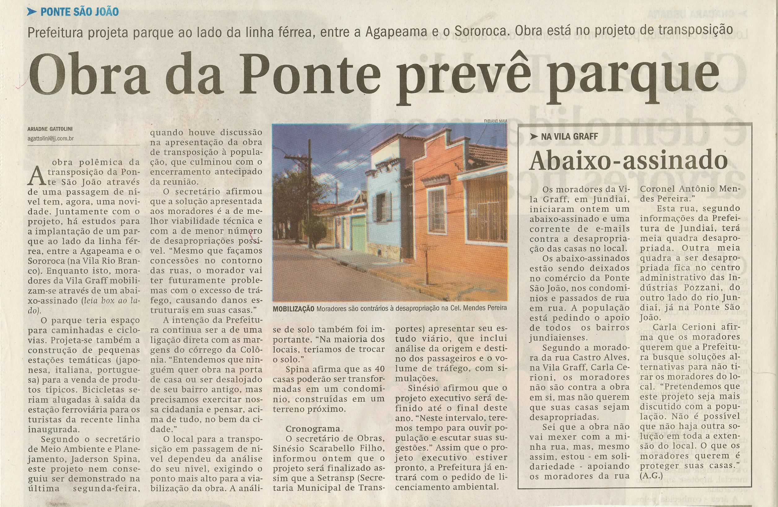 Jornal de Jundiaí - 08/05/2009