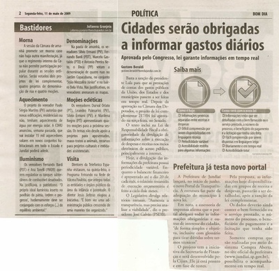 Bom Dia Jundiaí - 11/05/2009