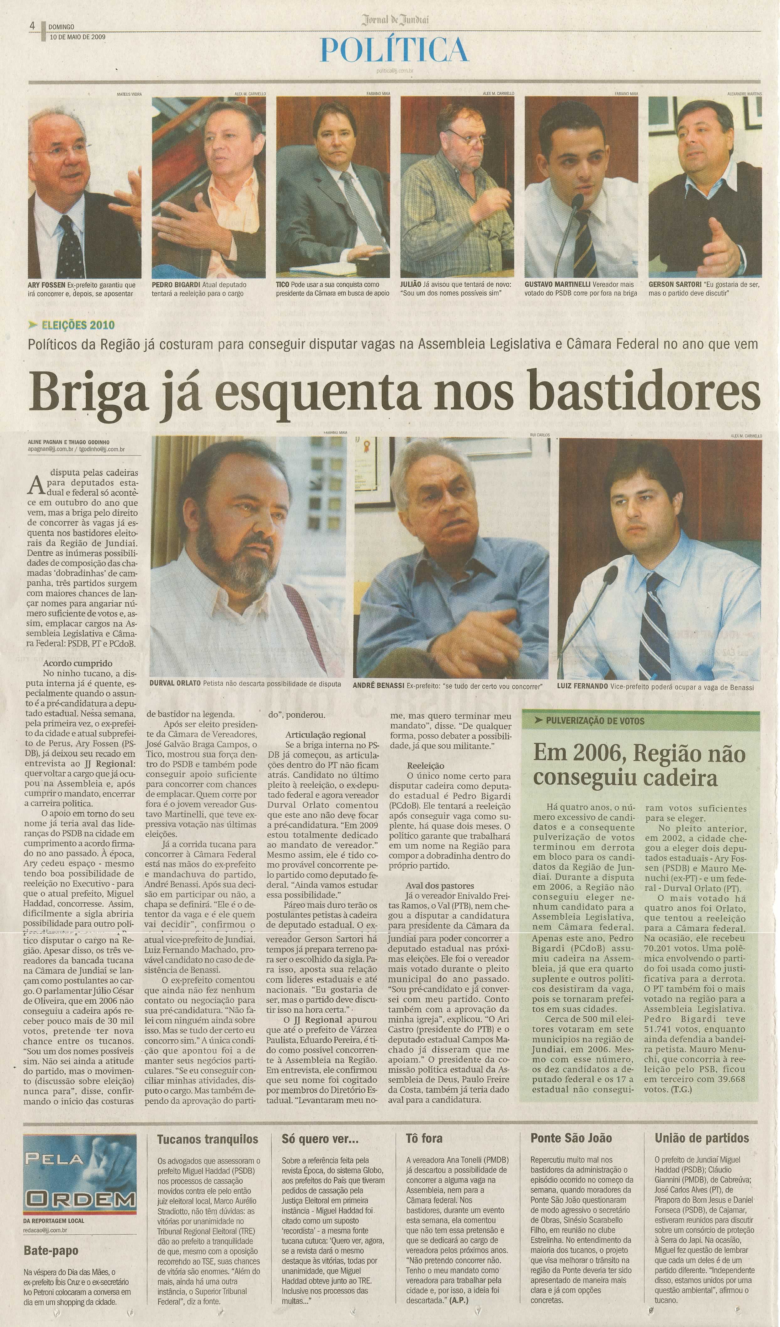 Jornal de Jundiaí - 10/05/2009