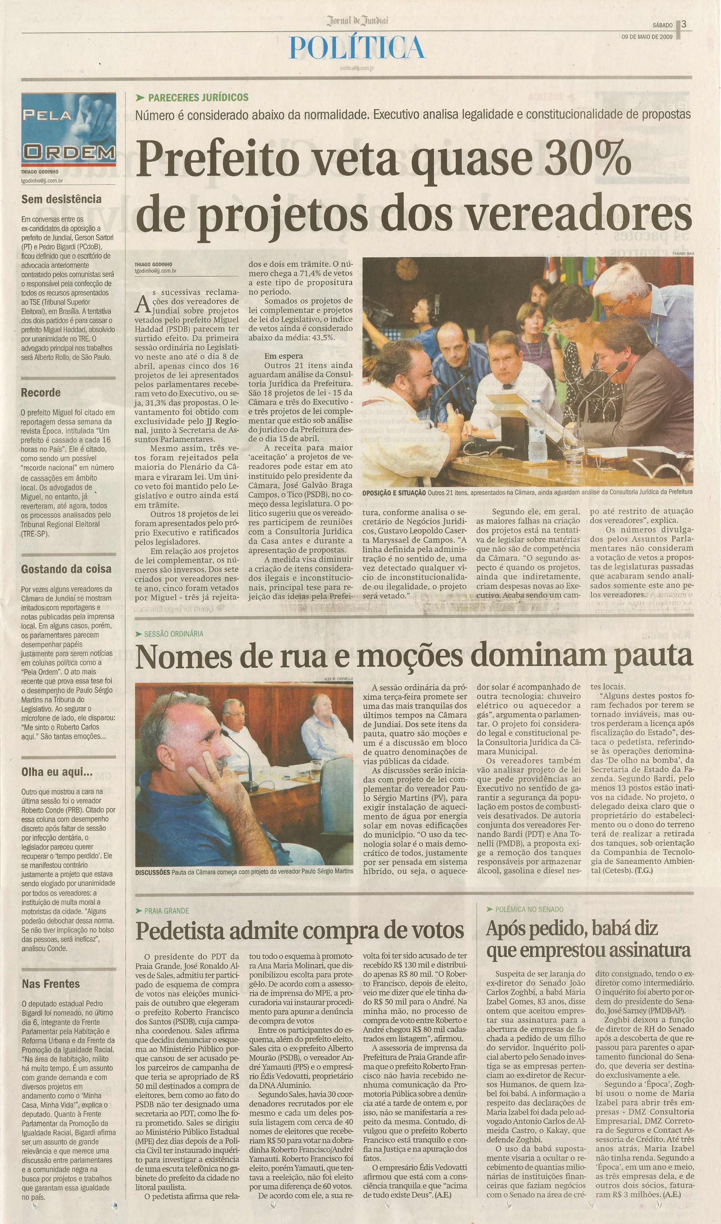 Jornal de Jundiaí - 09/05/2009