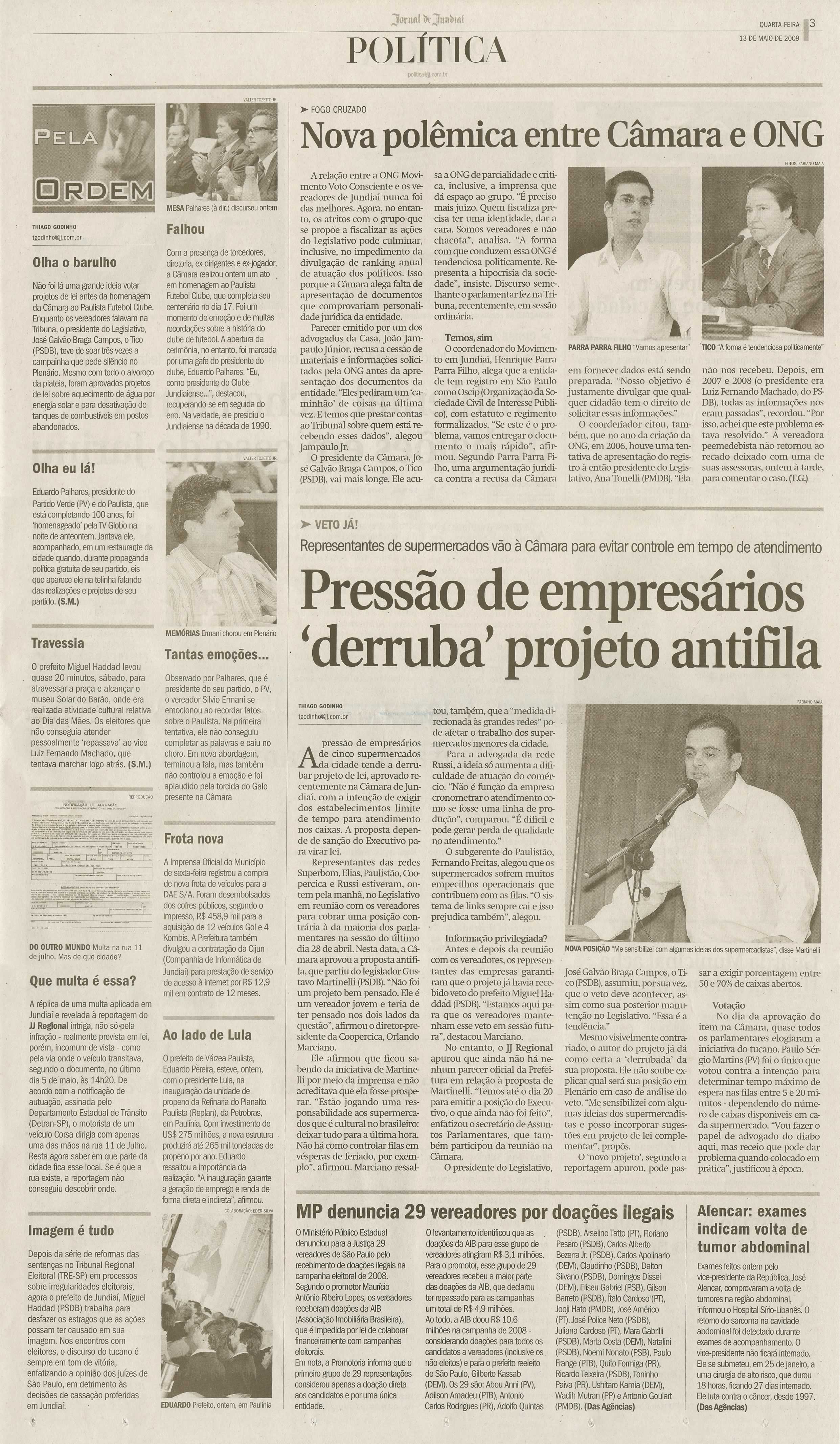 Jornal de Jundiaí - 13/05/2009