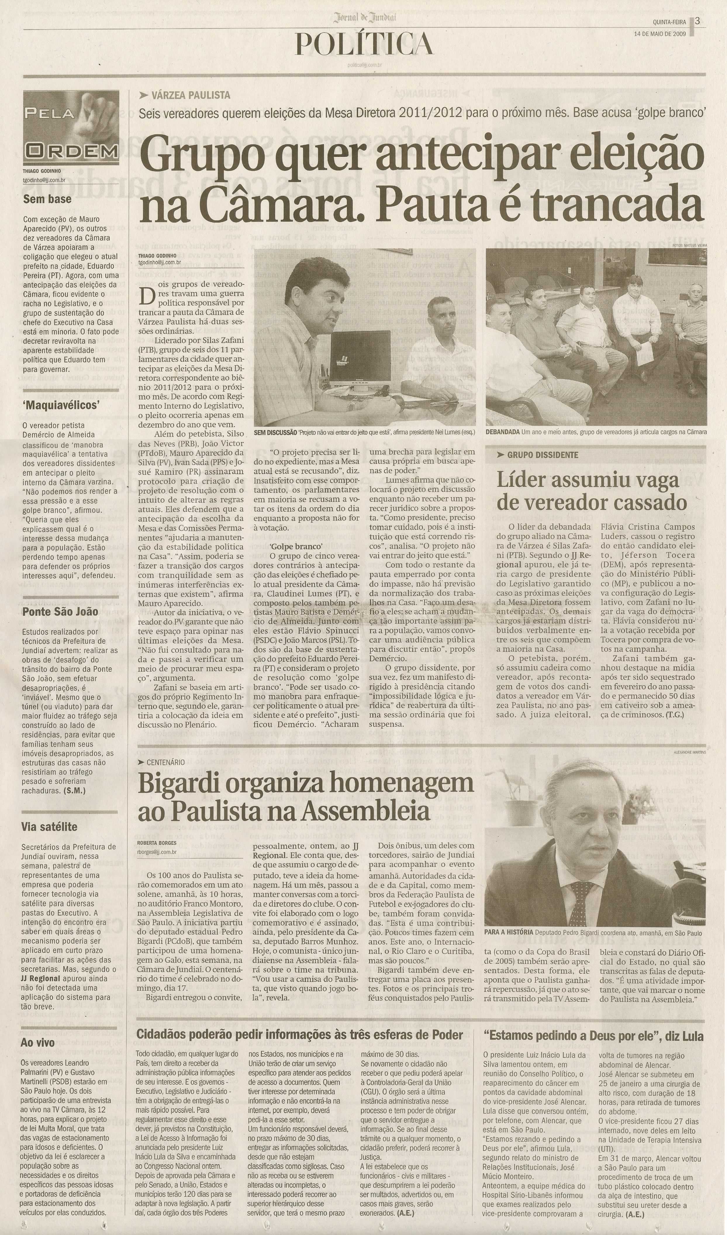 Jornal de Jundiaí - 14/05/2009
