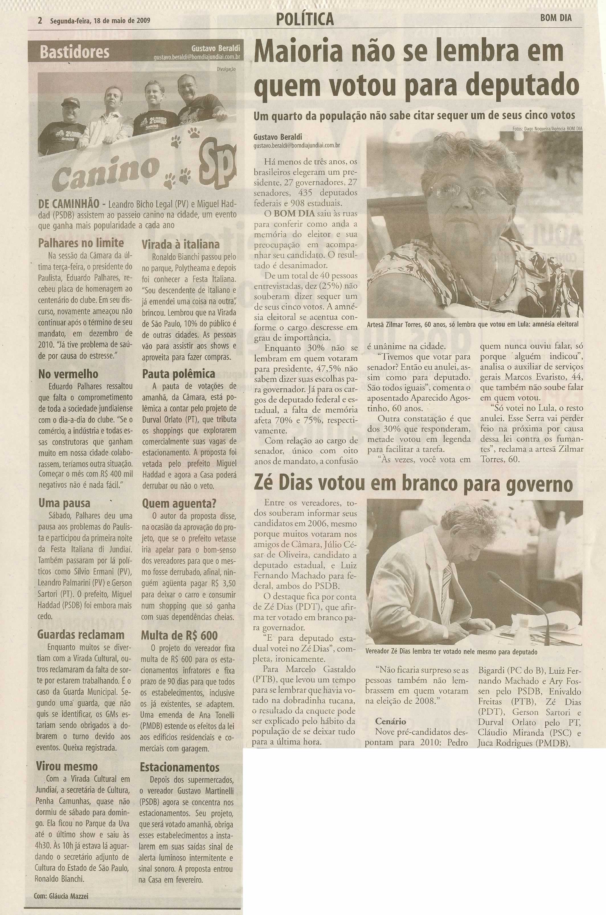Bom Dia Jundiaí - 18/05/2009