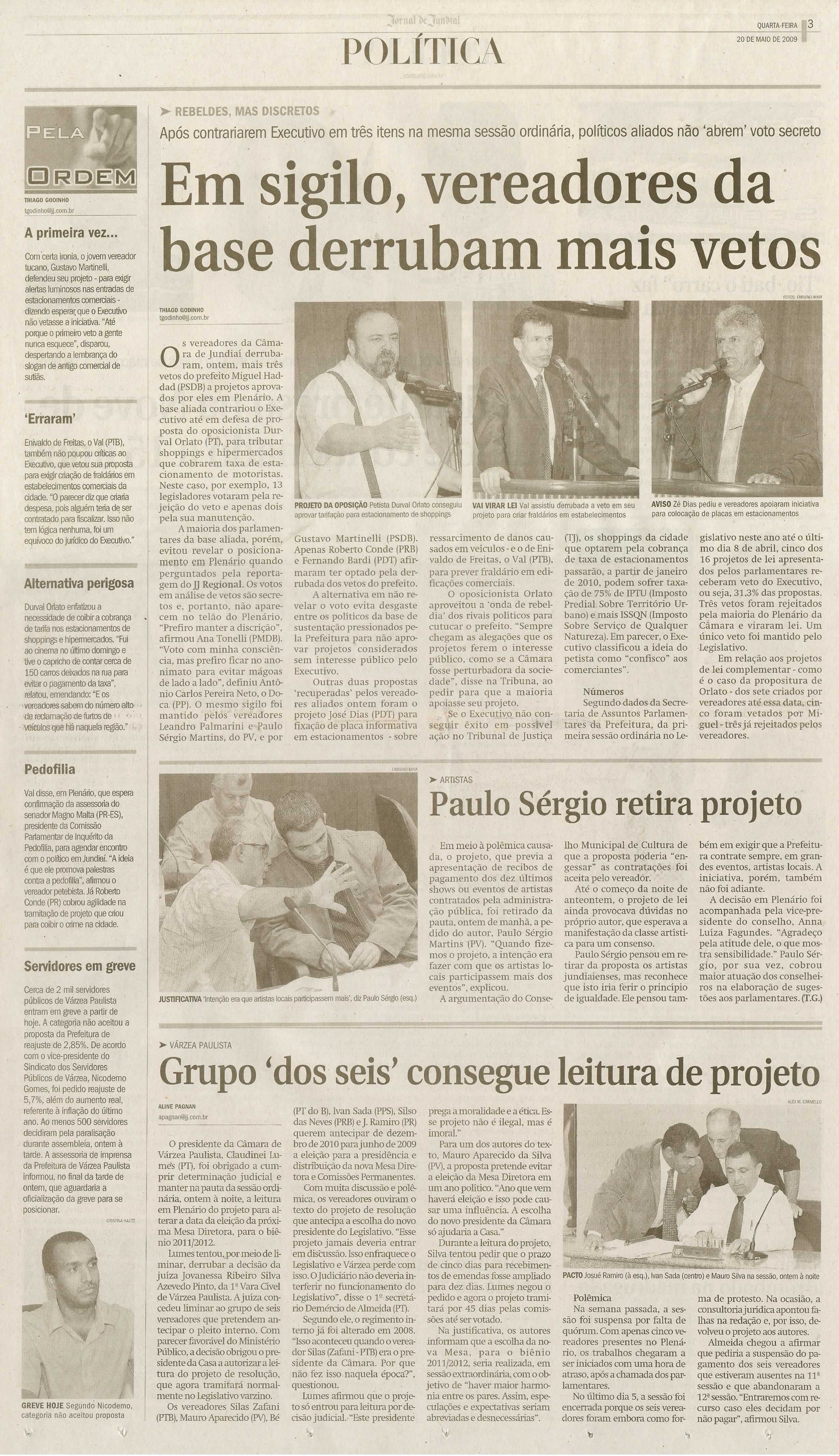 Jornal de Jundiaí - 20/05/2009