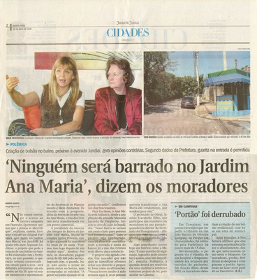 Jornal de Jundiaí - 20/05/2009